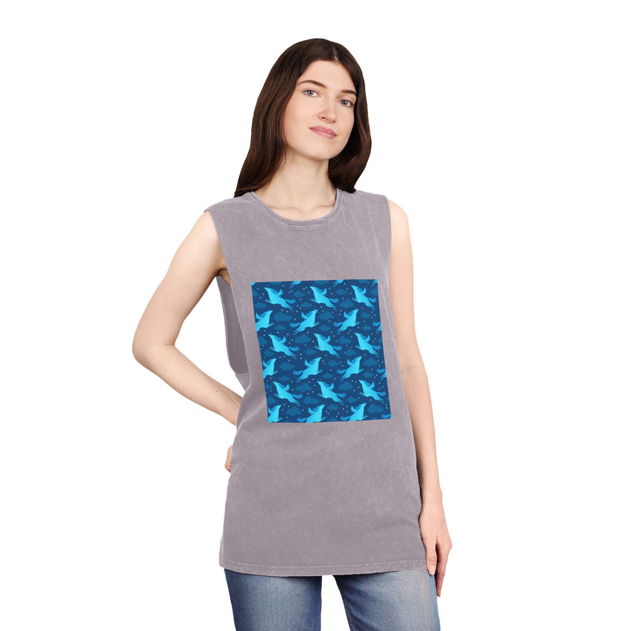 Unicorn V510 Unisex Stonewash Tank Top - Image 20