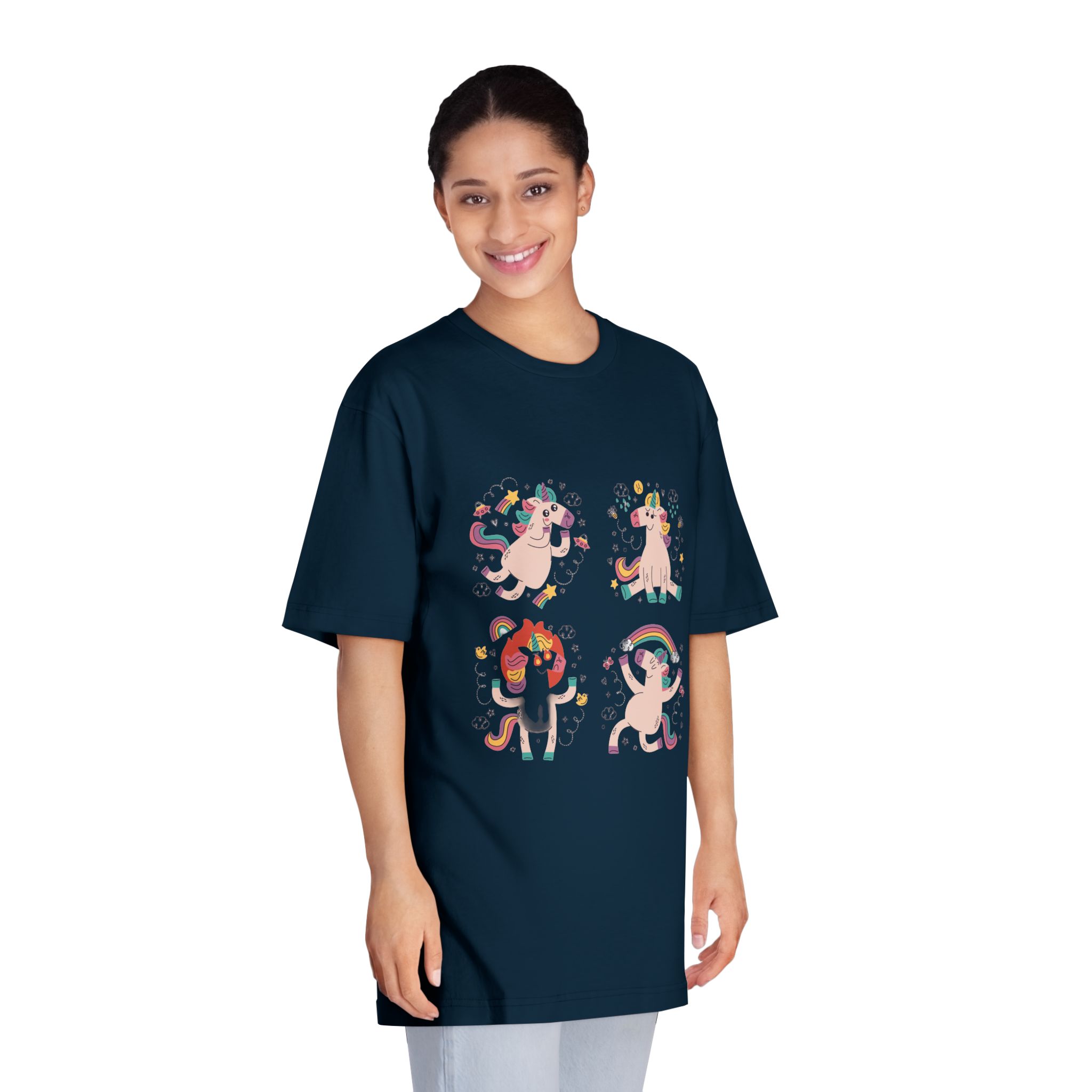 Unicorn V843 Unisex Classic Crewneck T Shirt - Image 19