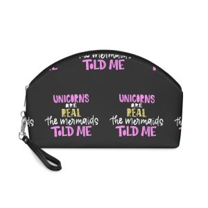 Unicorns Are Real the Mermaids Told Me Hand Makeup Bag