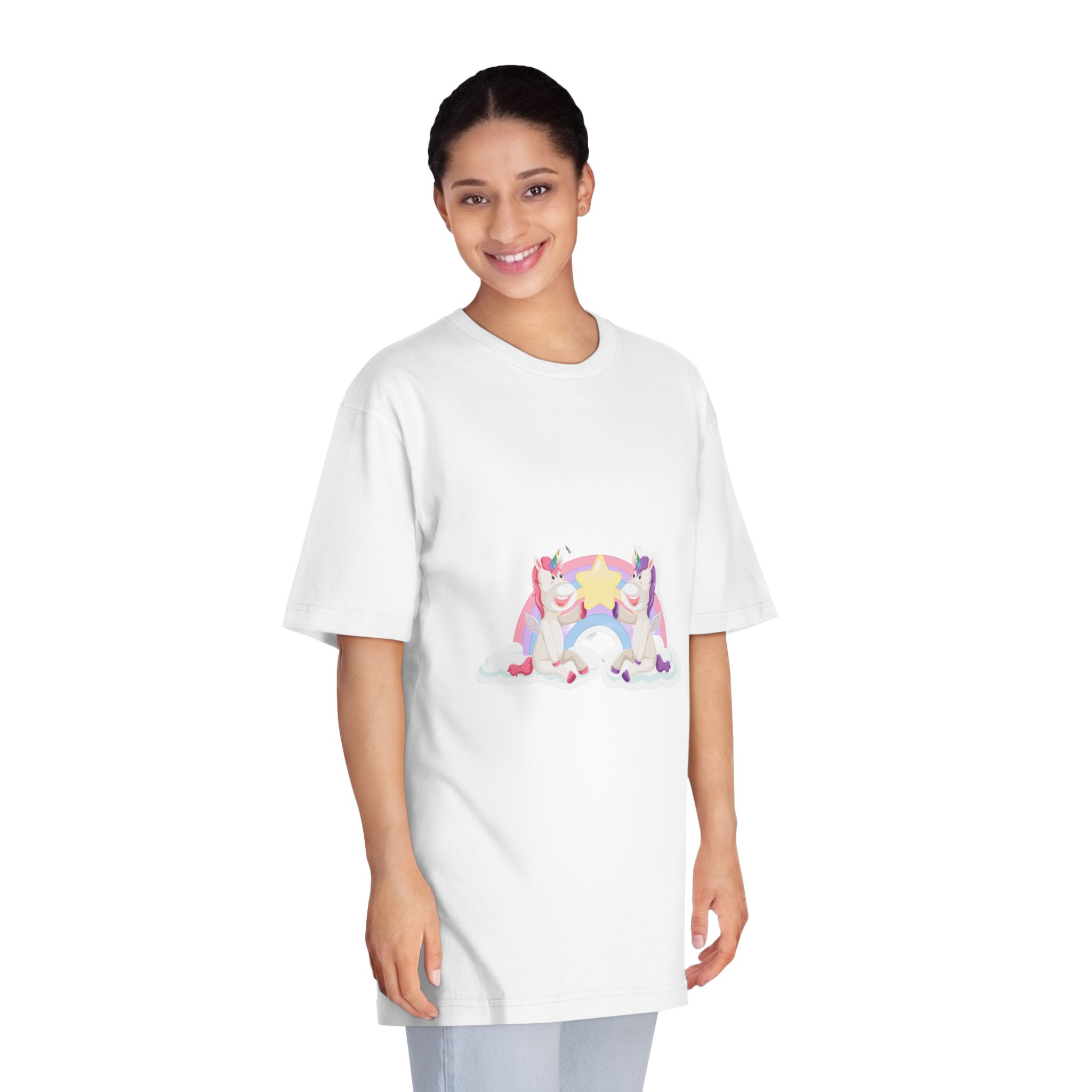 Unicorn V671 Unisex Classic Crewneck T Shirt - Image 3