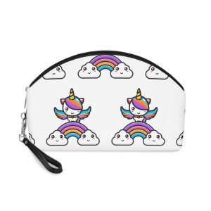 Cute Unicorn Mascot Design (1) Makeup Bag