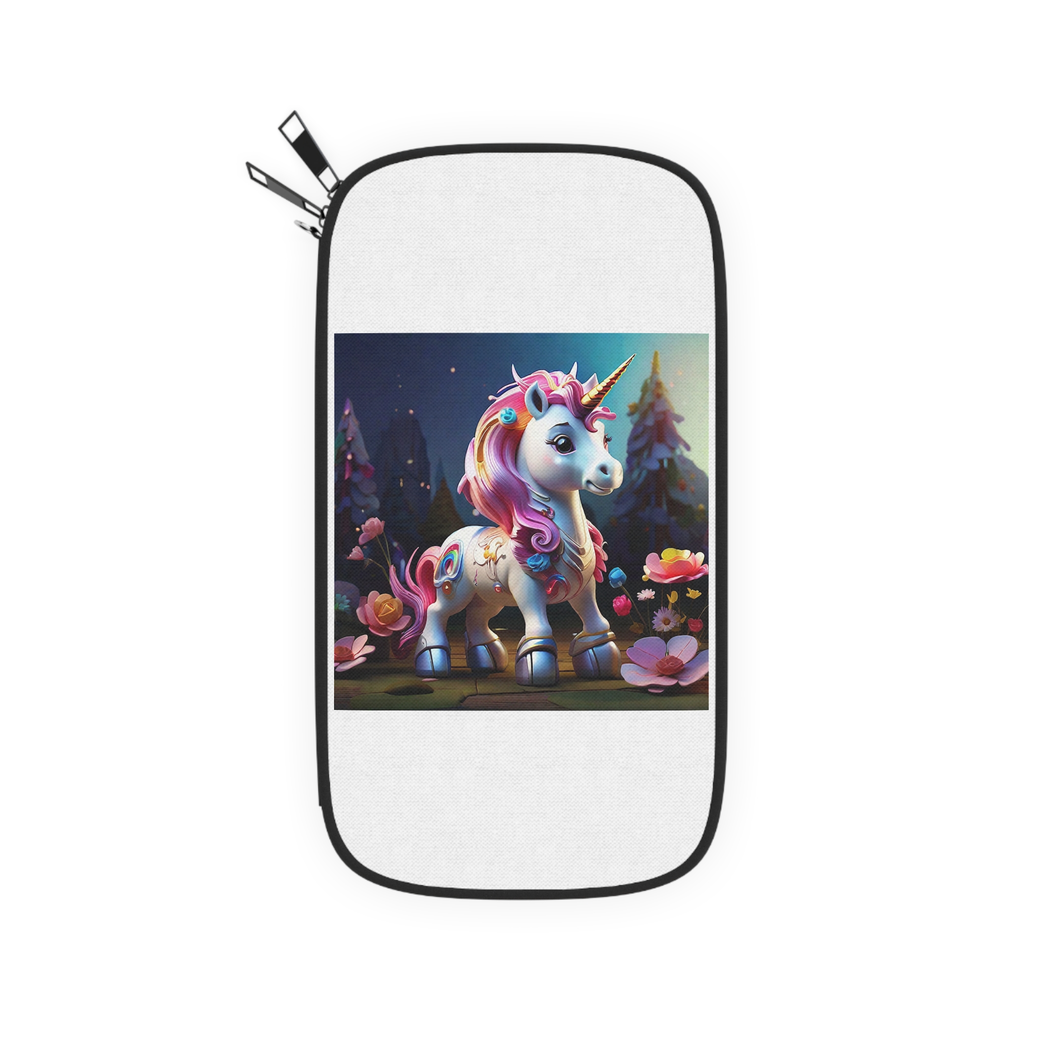 Animated Unicorn Children Generated By Ai (16) Passport Wallet - Image 2