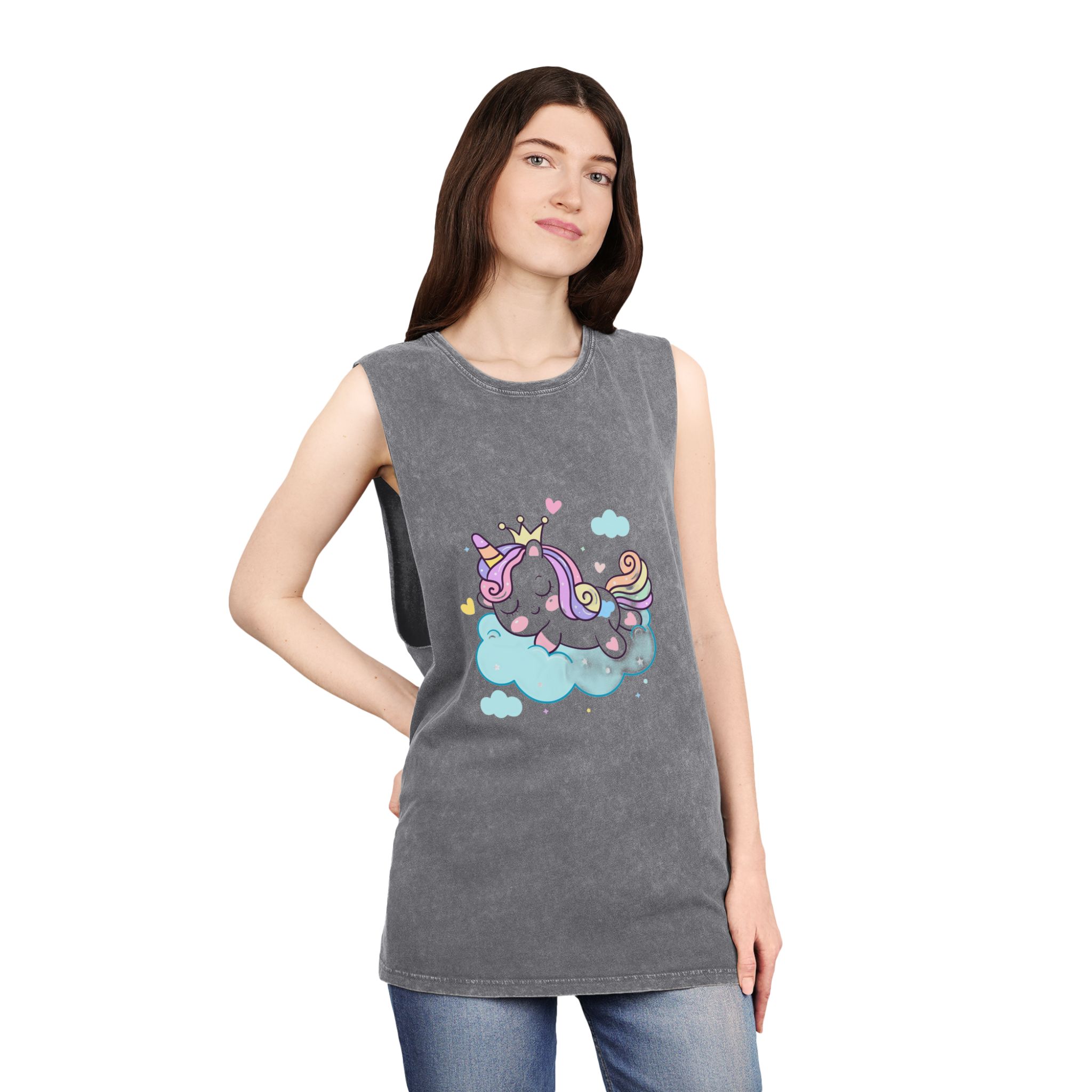 Unicorn V381 Unisex Stonewash Tank Top - Image 12