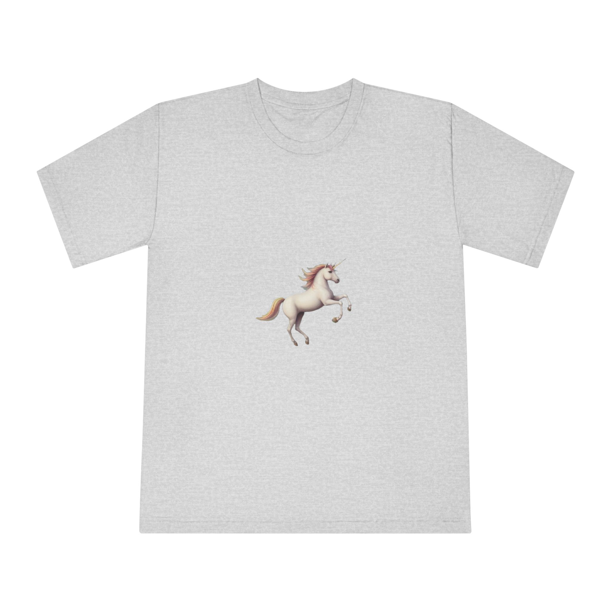 Beautiful Unicorn Running Magical Meadow Unicorn Background Images Whimsical Unicorn (42) Unisex Classic Crewneck T Shirt - Image 13