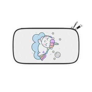 Kawaii Unicorn Vector Character Sleep With Moon Passport Wallet