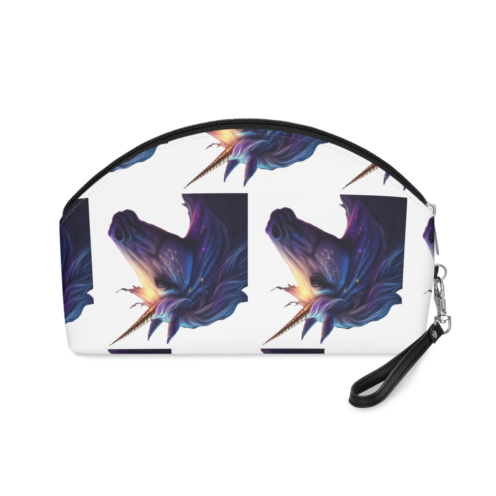 Adorable Colorful Unicorn (1) Copia Makeup Bag - Image 2