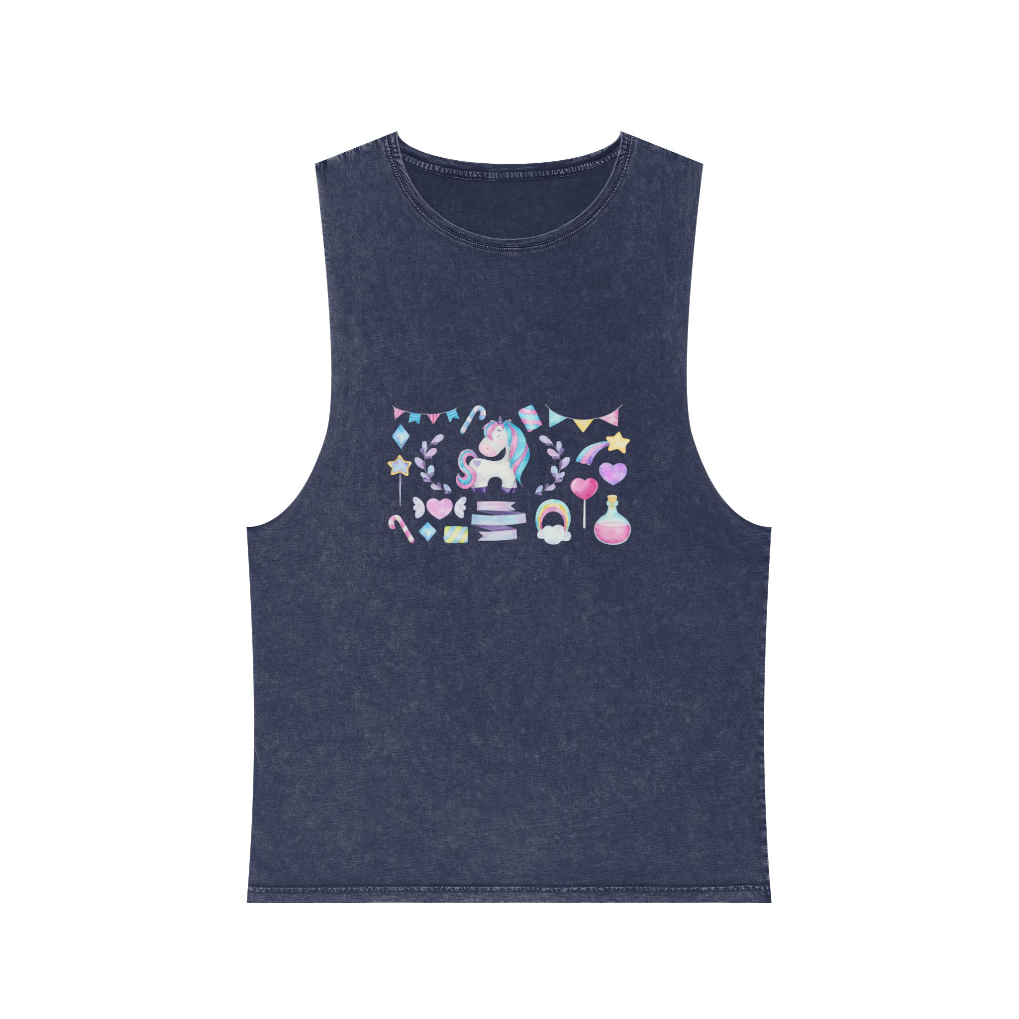 Unicorn V376 Unisex Stonewash Tank Top - Image 13