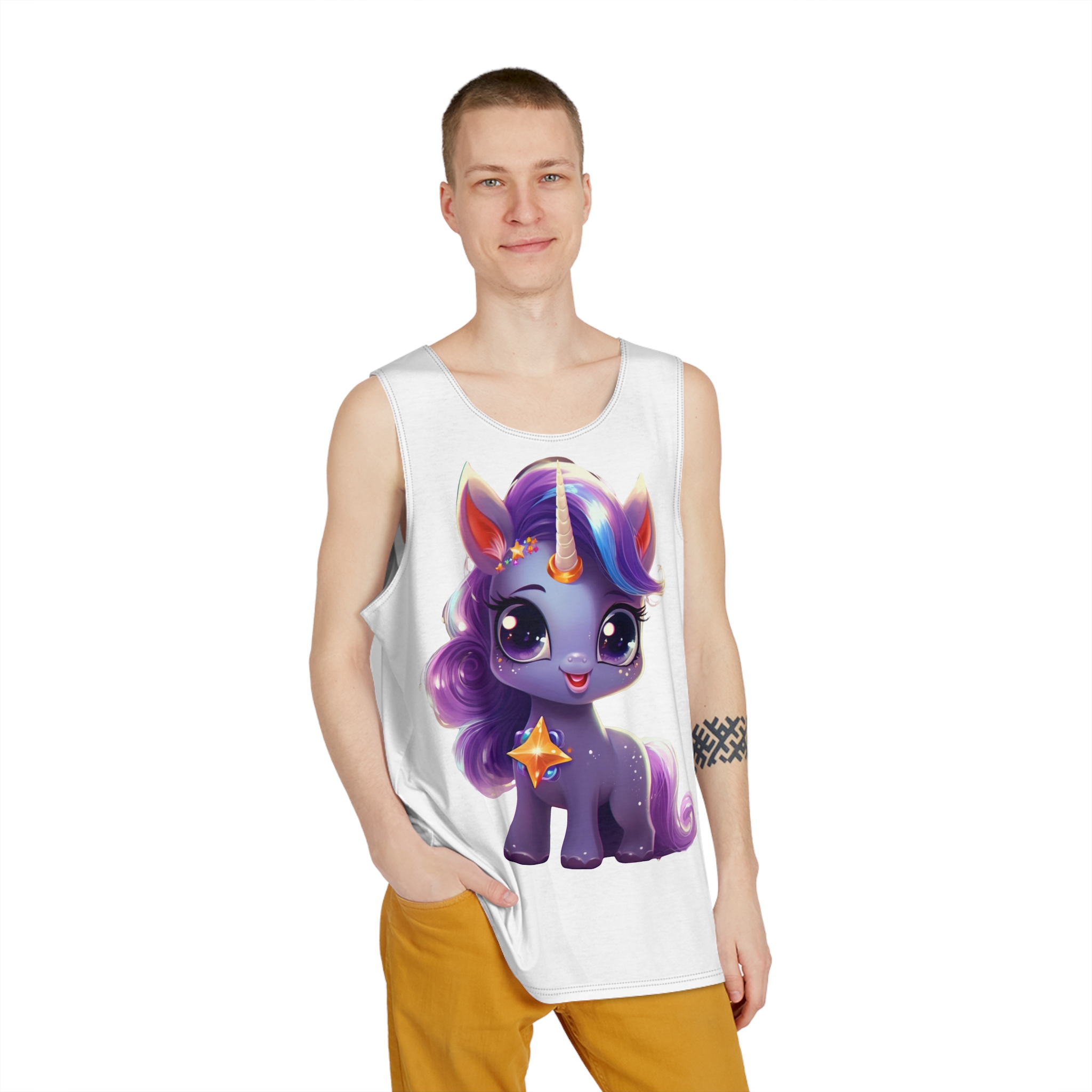 Unicorns 386 Mens Tank Aop - Image 3