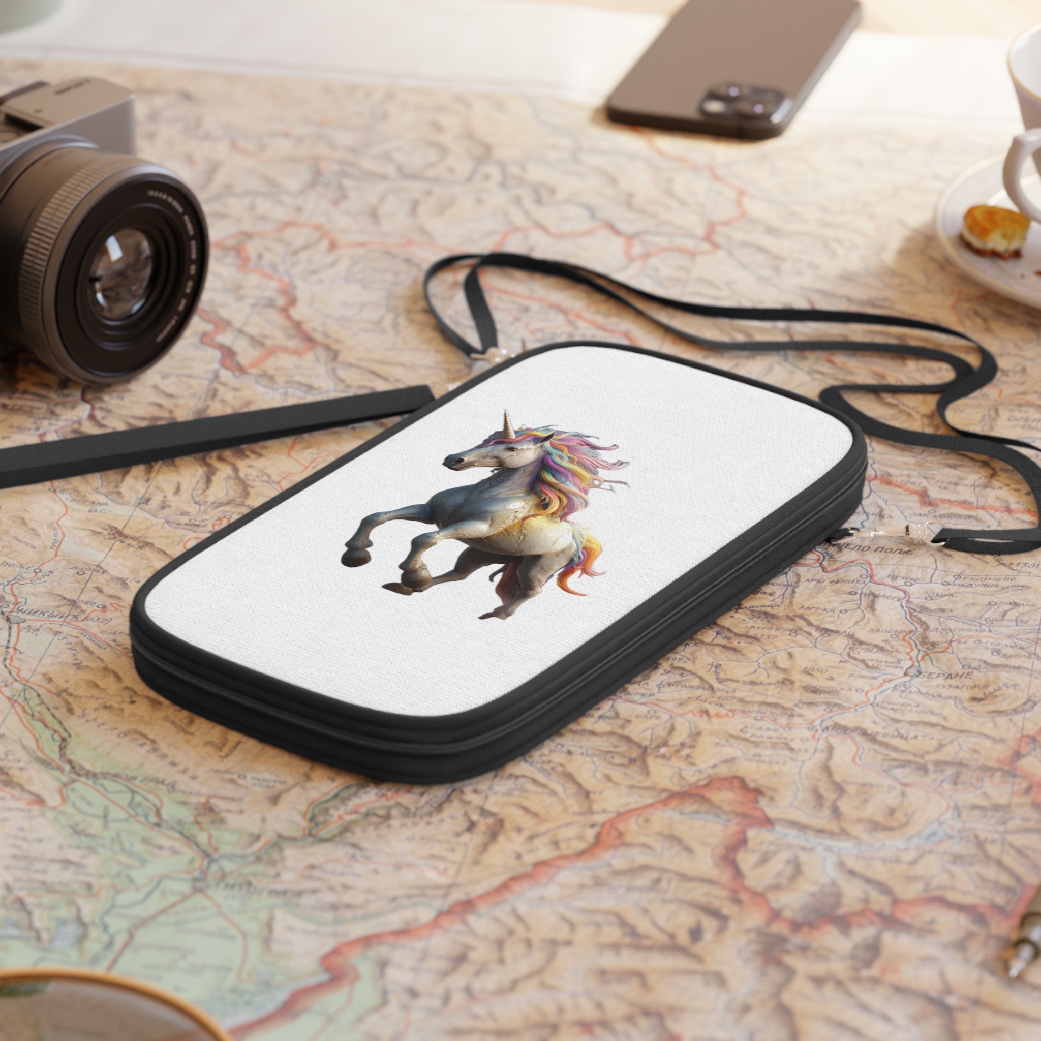 Colorful 3d Mythical Unicorn Passport Wallet - Image 4