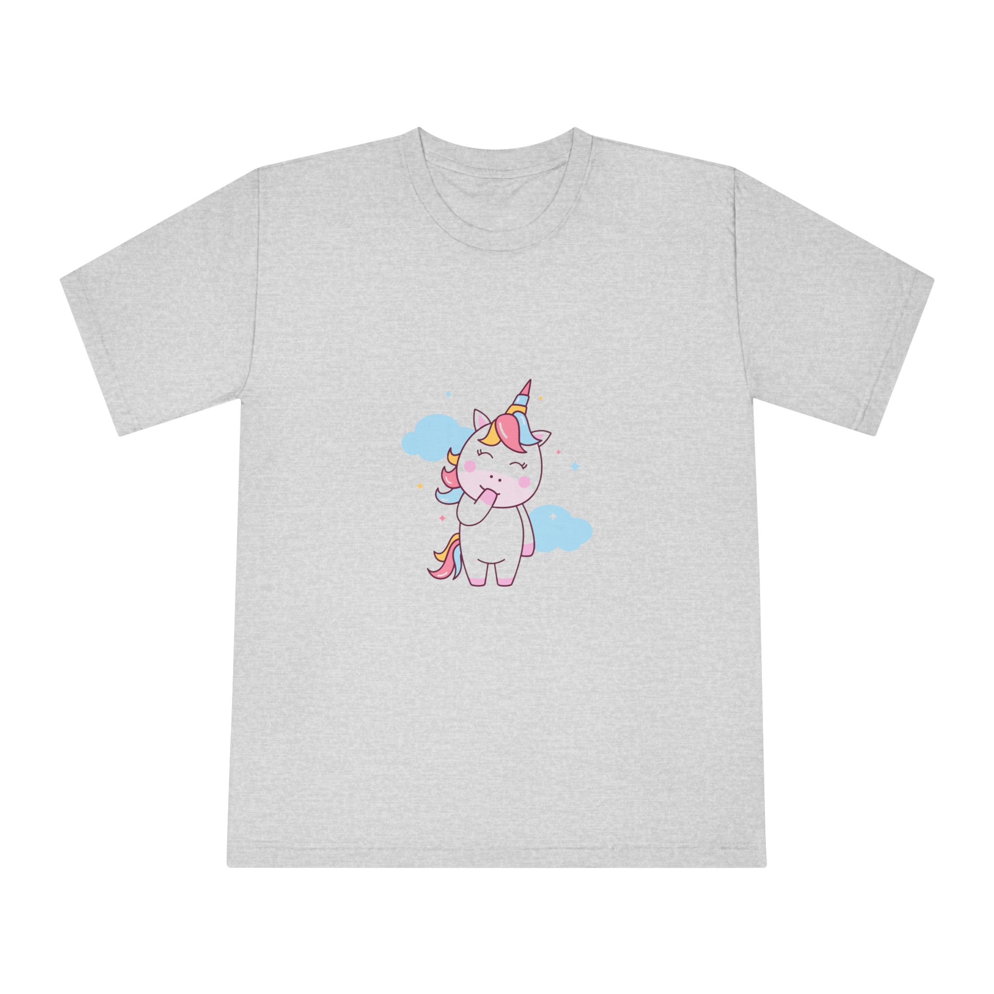 Cute Unicorn Illustration Unisex Classic Crewneck T Shirt - Image 13