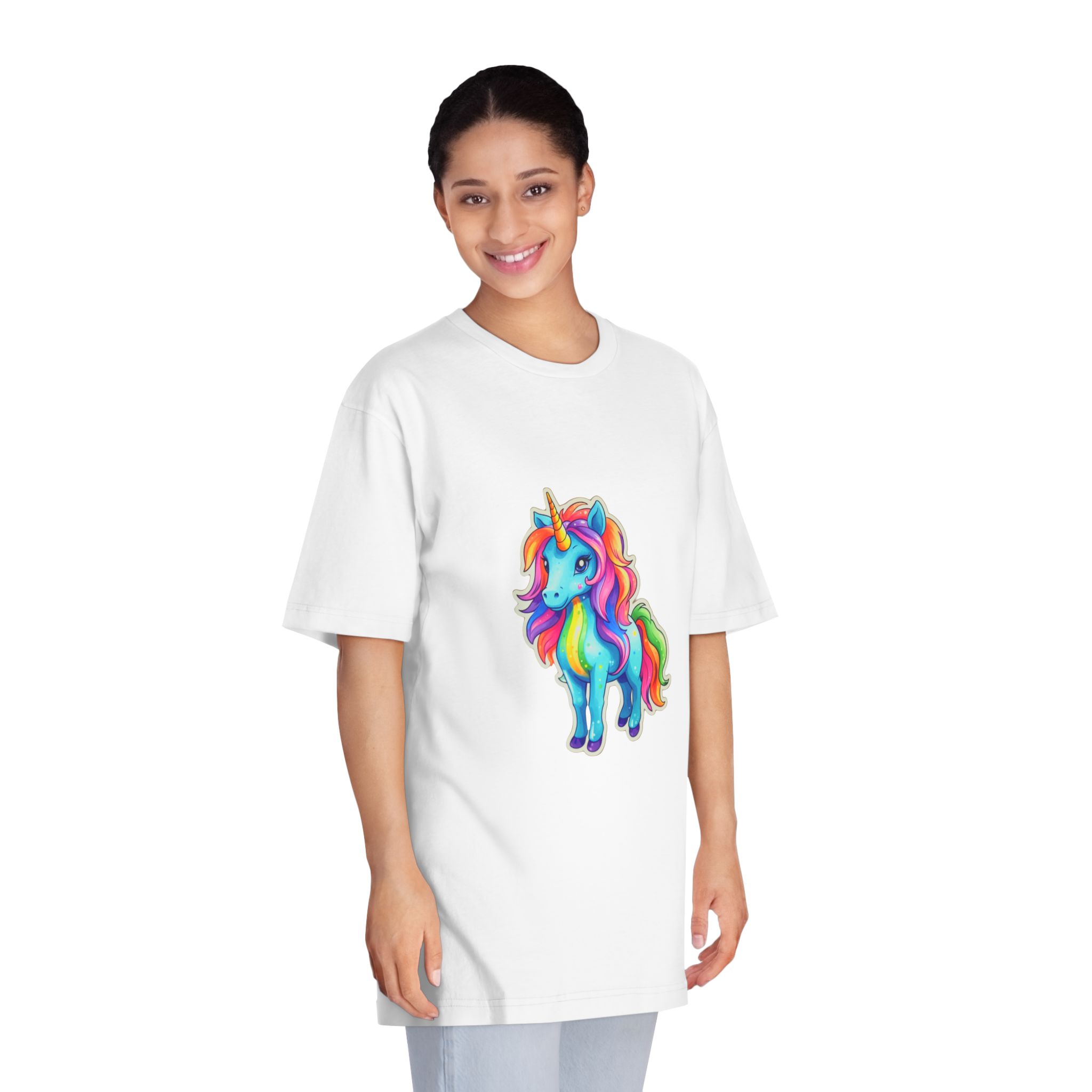 Unicorns 318 Unisex Classic Crewneck T Shirt - Image 3