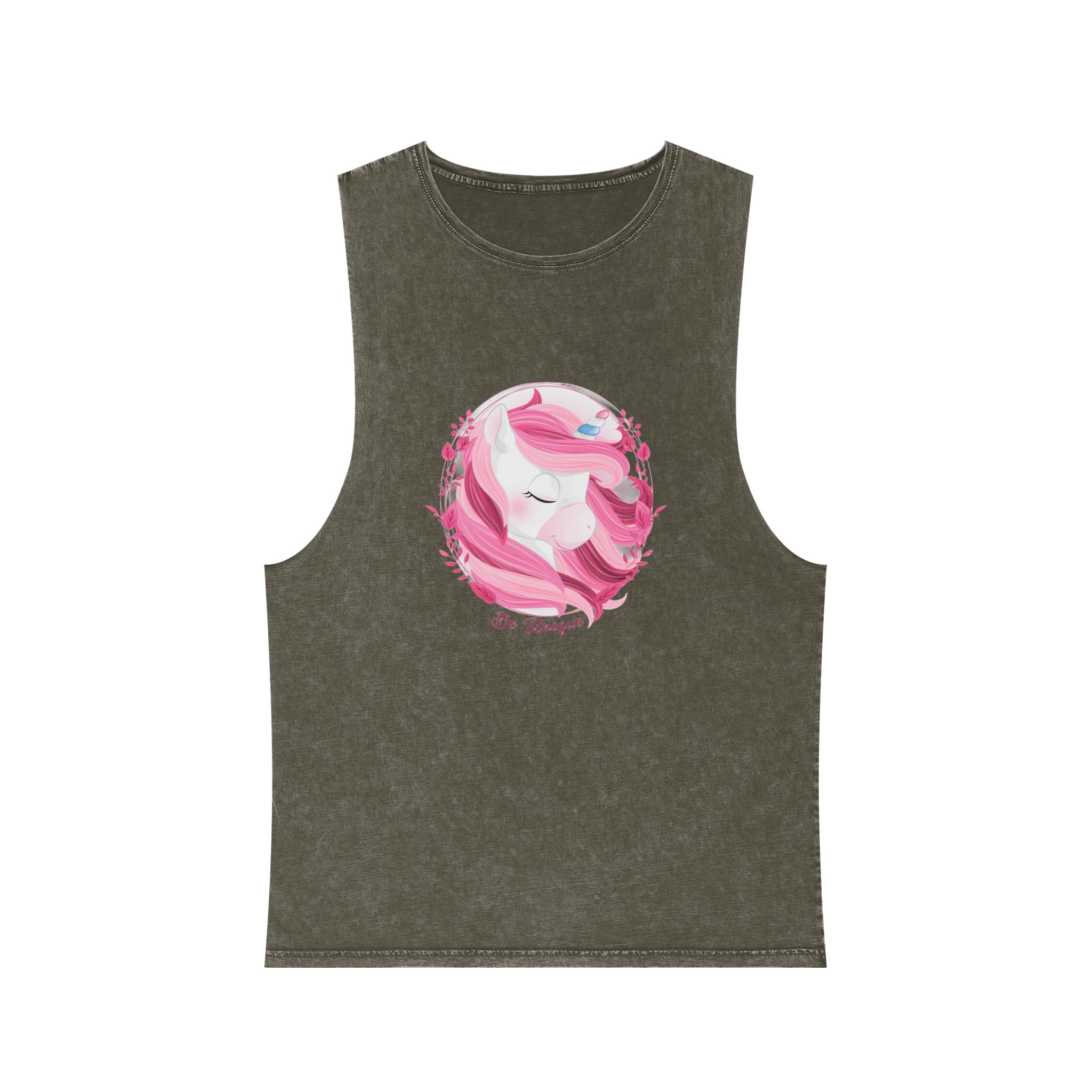 Unicorn V490 Unisex Stonewash Tank Top - Image 5