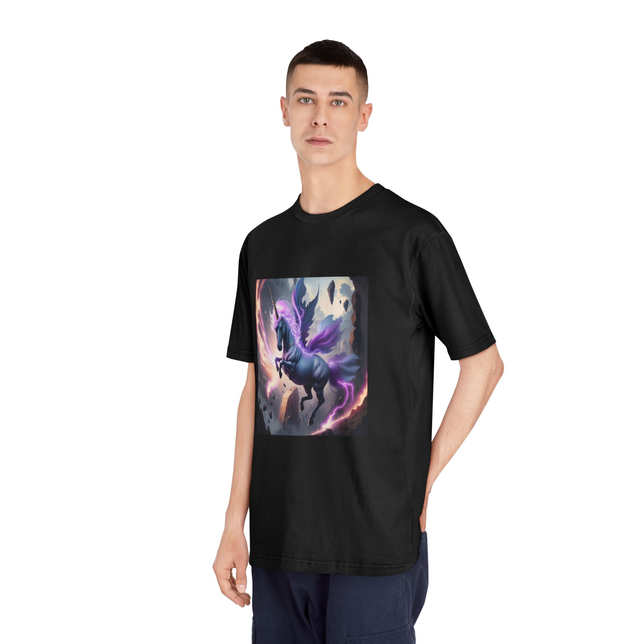 Unicorn Painting Unisex Classic Crewneck T Shirt - Image 8