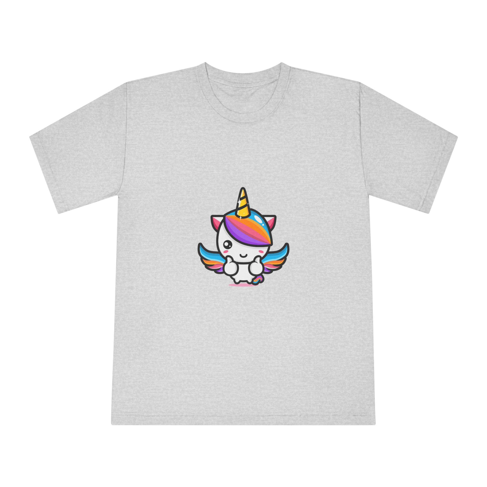 Cute Unicorn Mascot Design Unisex Classic Crewneck T Shirt - Image 13