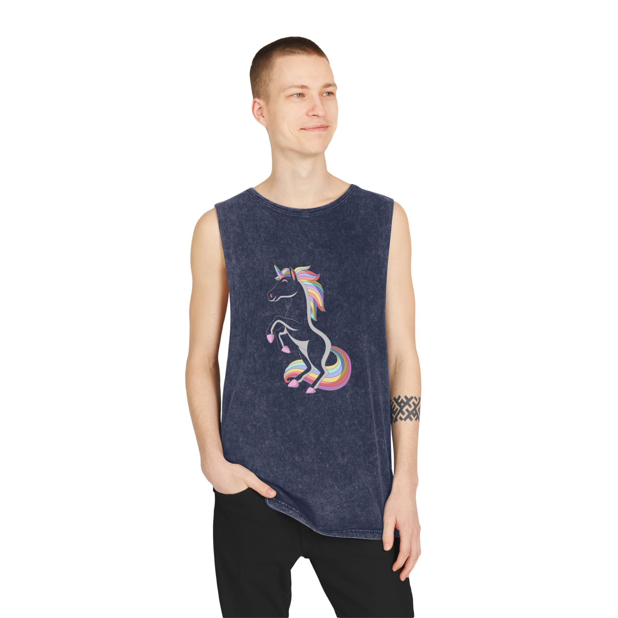 Unicorn V362 Unisex Stonewash Tank Top - Image 15