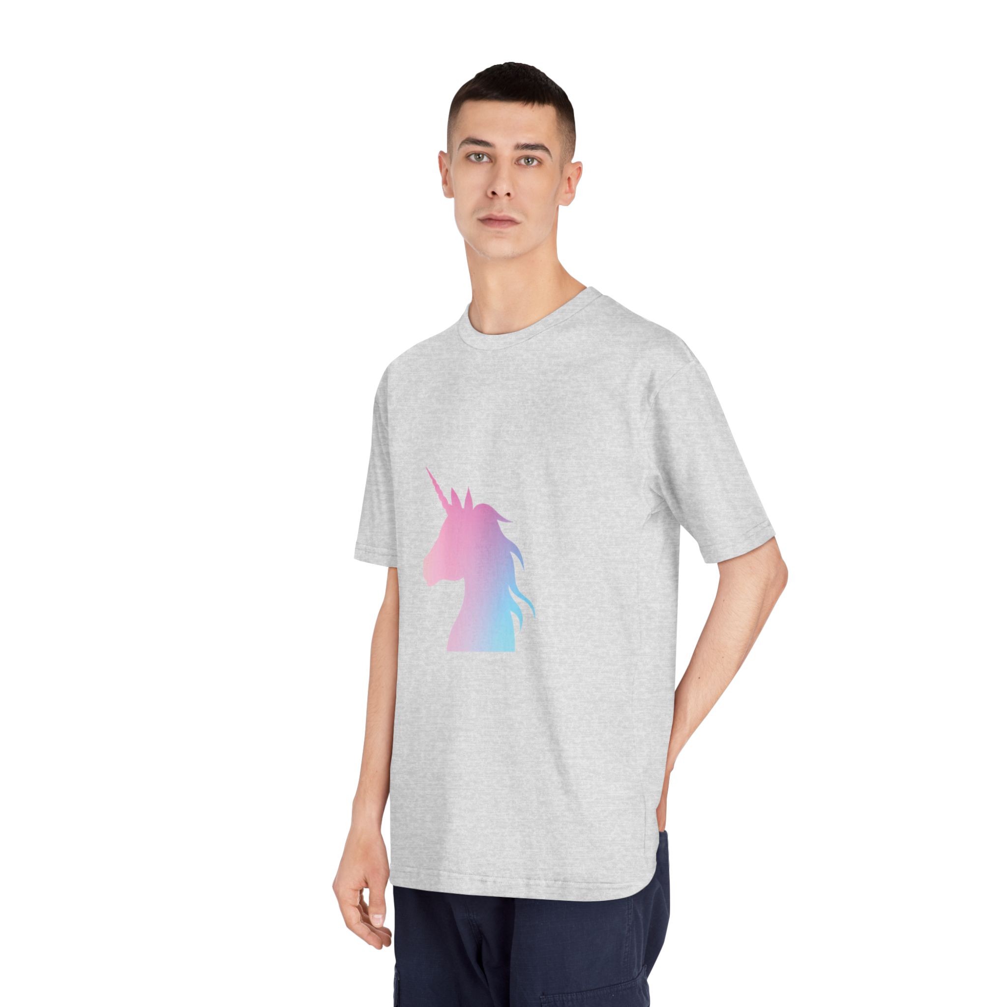 Pastel Unicorn Silhouette Art Unisex Classic Crewneck T Shirt - Image 16