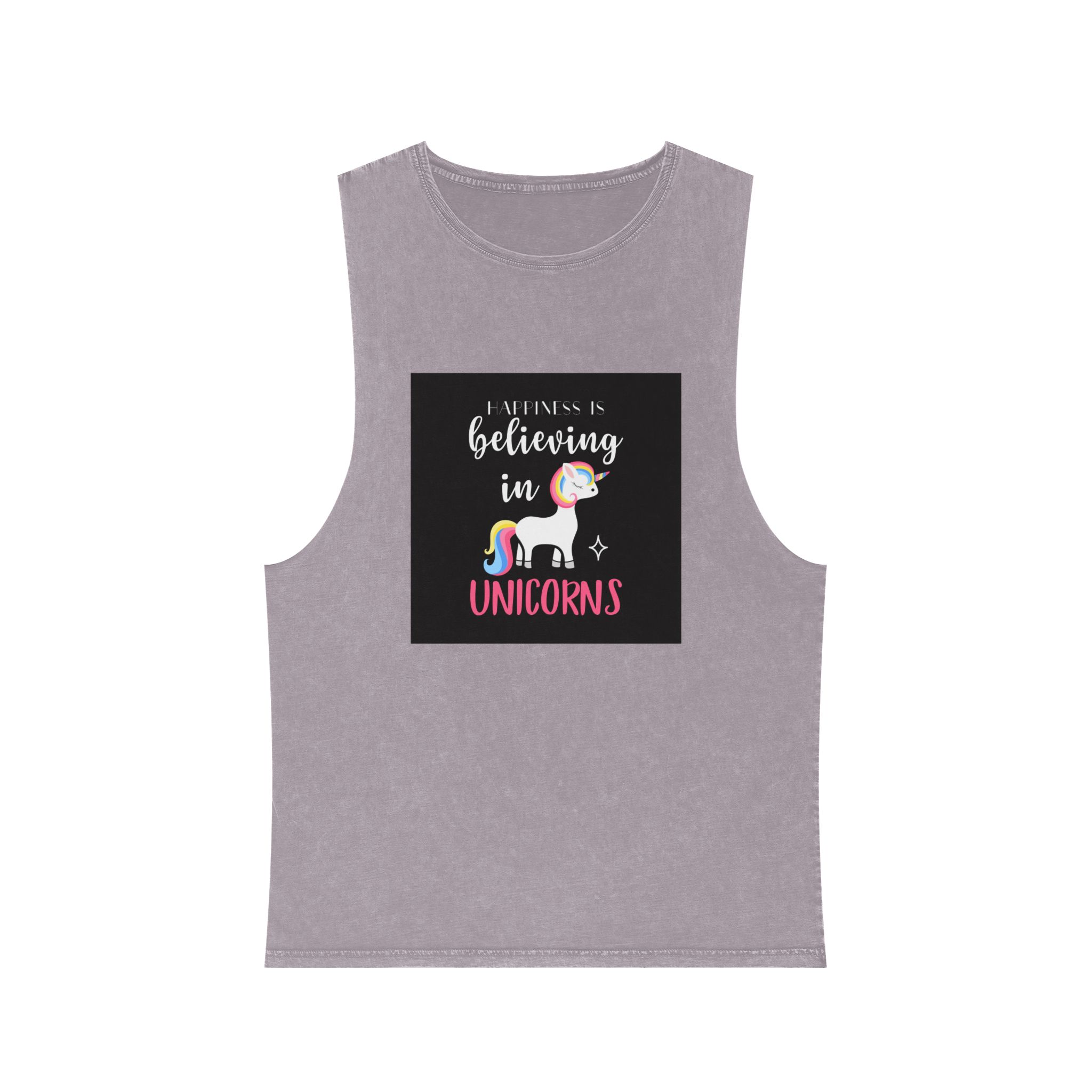 Unicorn 11 Unisex Stonewash Tank Top - Image 17