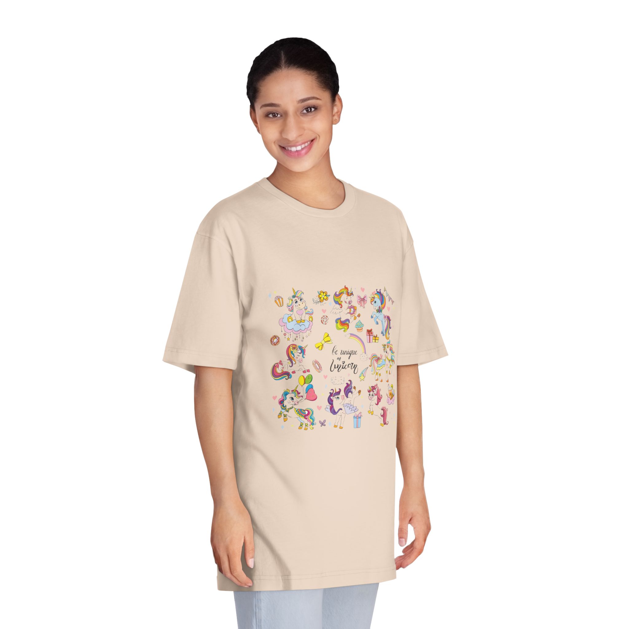 Unicorn V862 Unisex Classic Crewneck T Shirt - Image 11