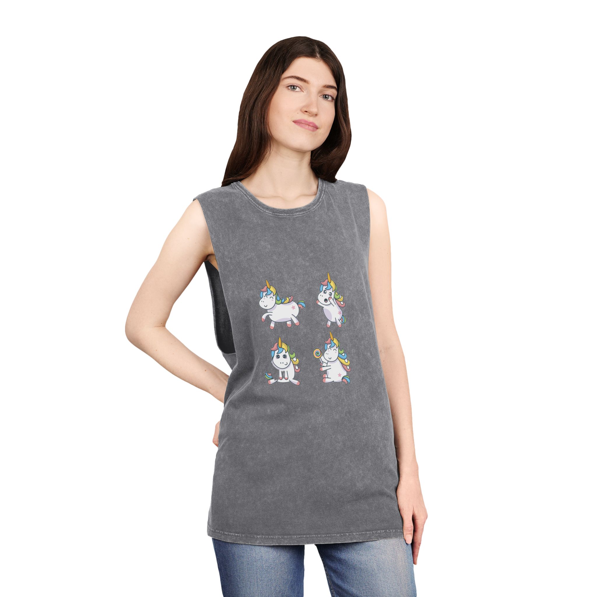 Unicorn V314 Unisex Stonewash Tank Top - Image 12