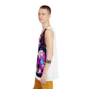 Cute Kawaii Horse Glowing Colorful Generative Ai Mens Tank Aop