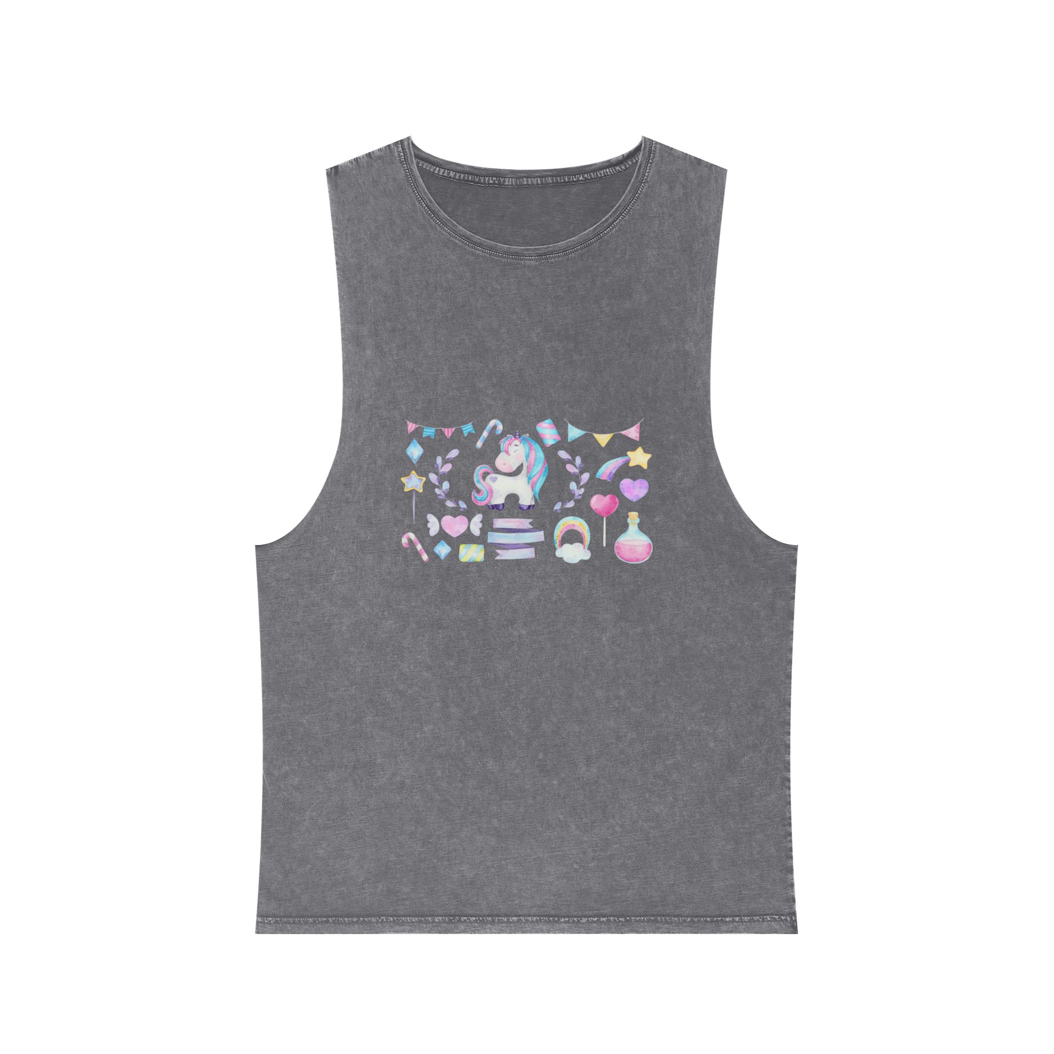 Unicorn V376 Unisex Stonewash Tank Top - Image 9