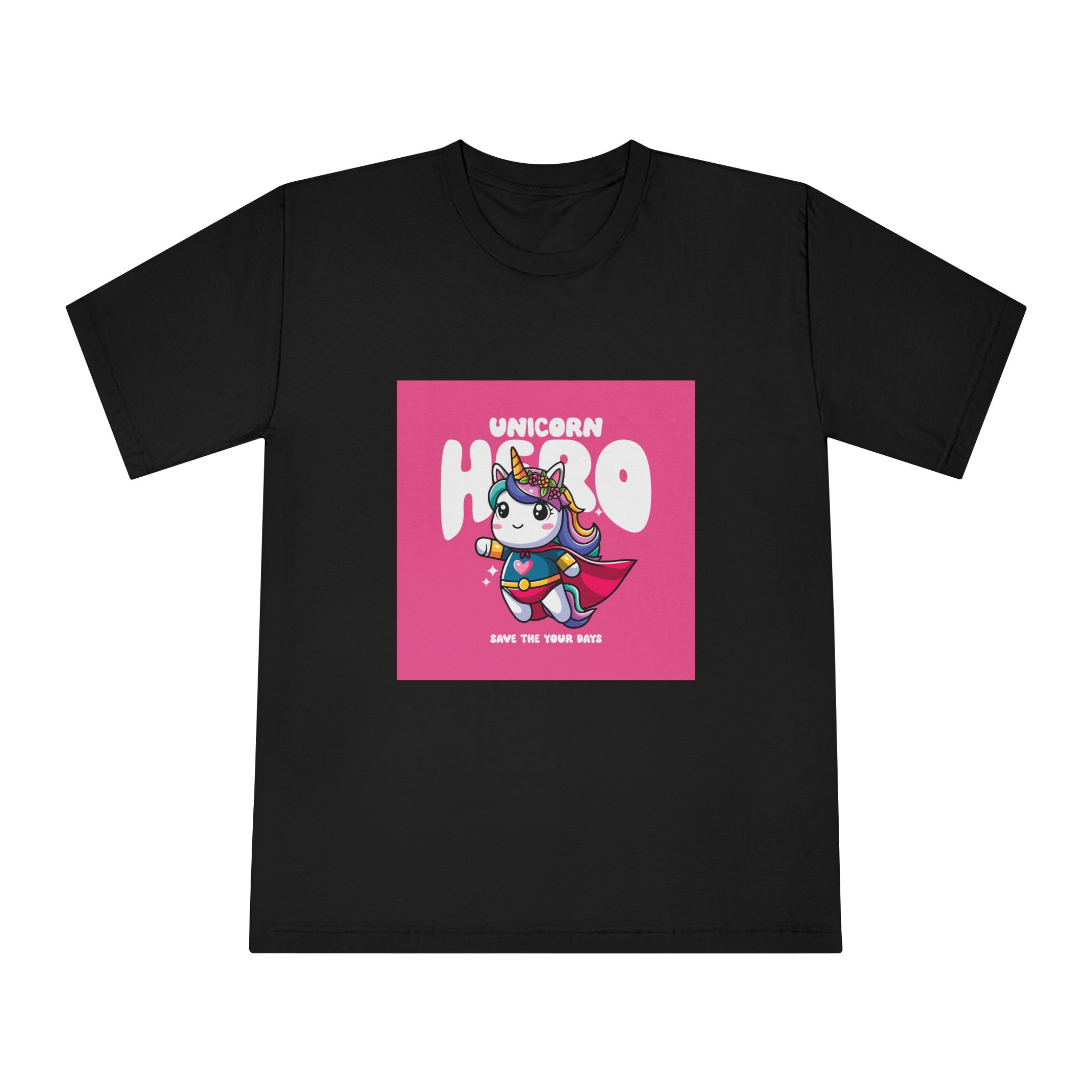 Unicorn Hero Unisex Classic Crewneck T Shirt - Image 5