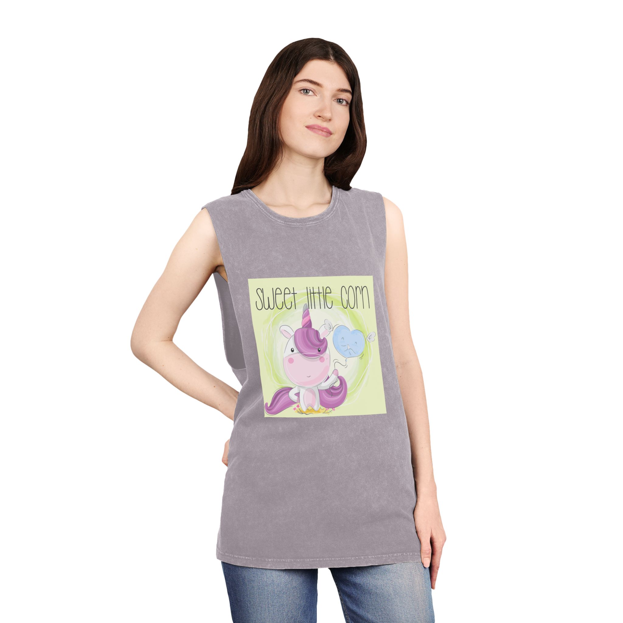 Unicorn V158 Unisex Stonewash Tank Top - Image 20