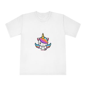Cute Unicorn Mascot Design Unisex Classic Crewneck T Shirt