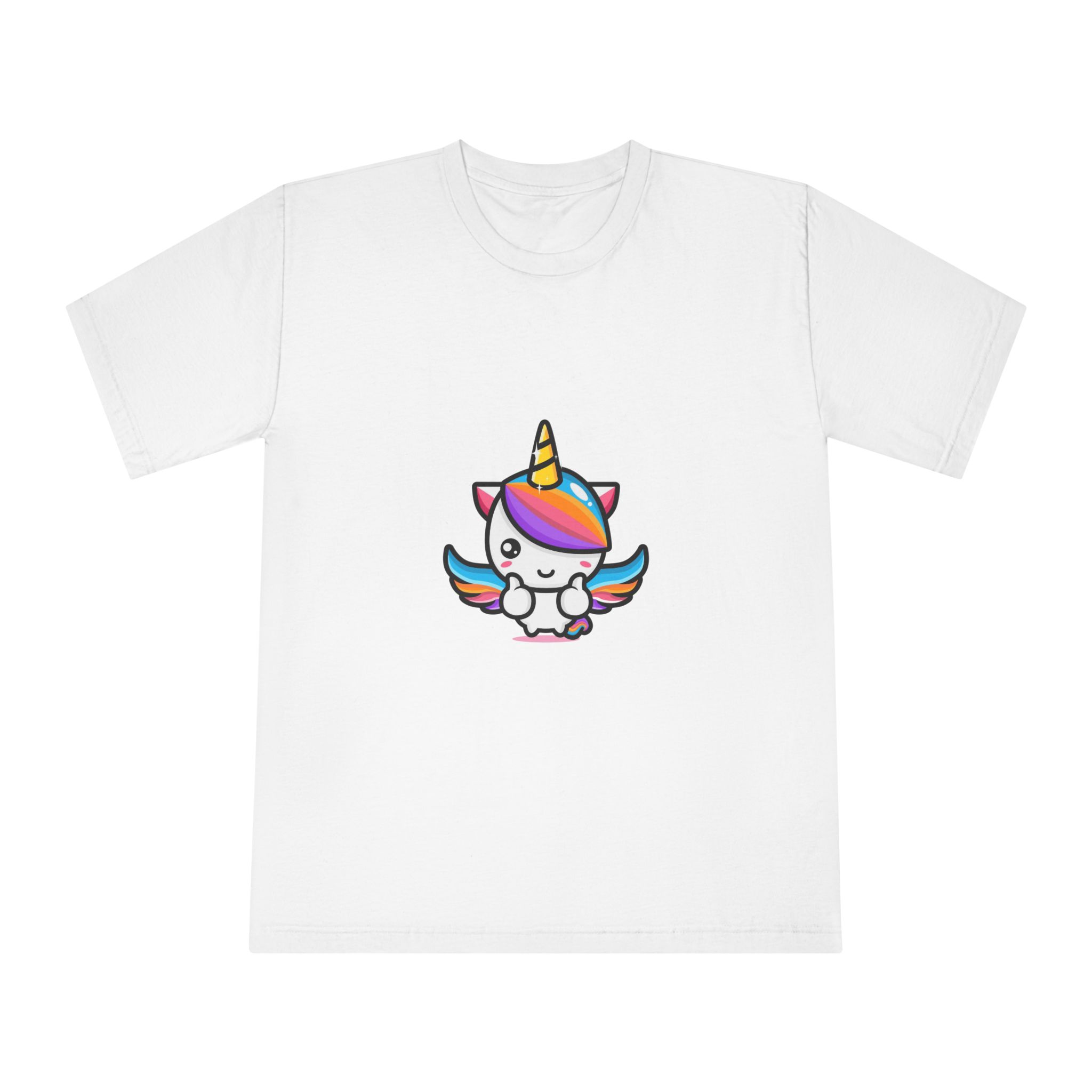 Cute Unicorn Mascot Design Unisex Classic Crewneck T Shirt