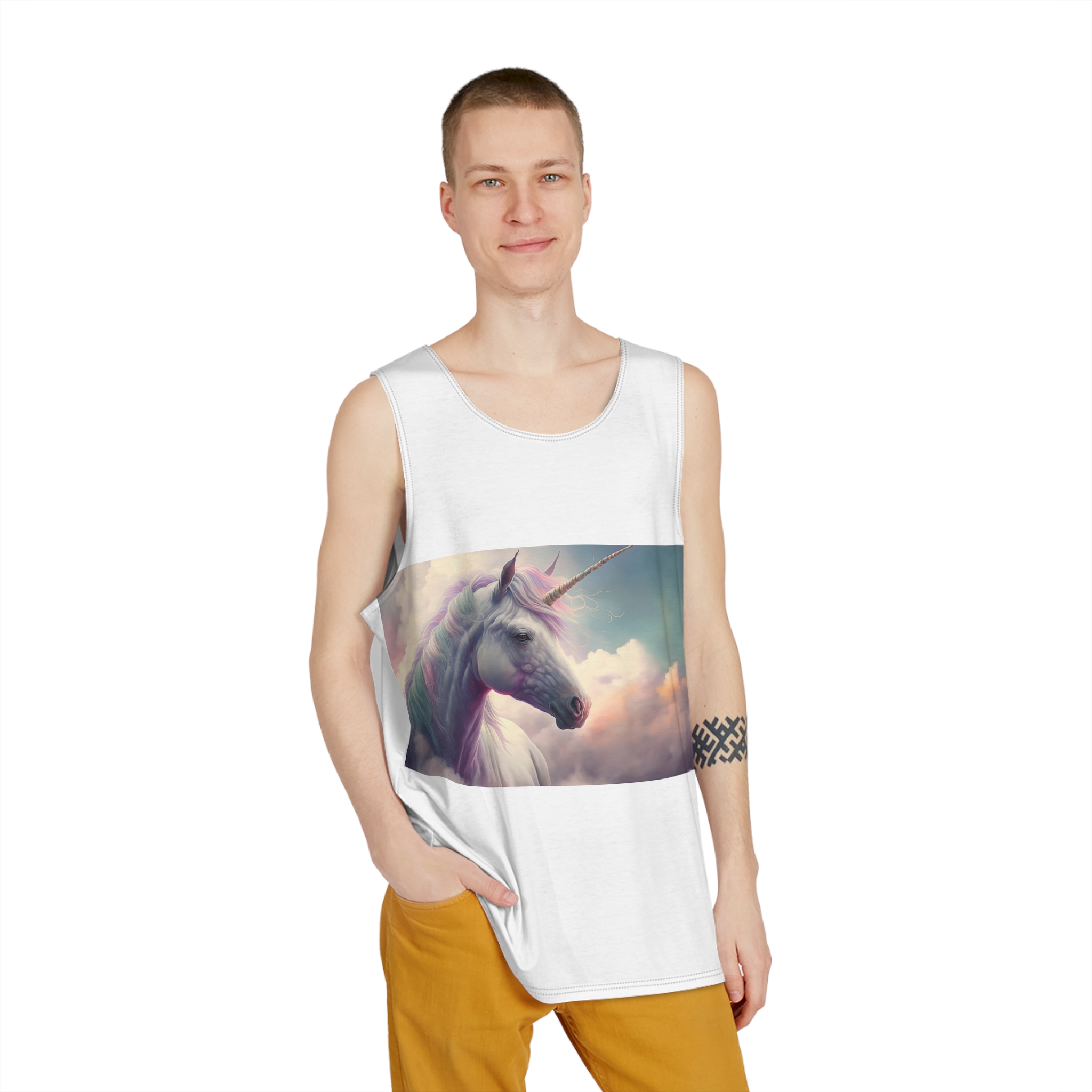 Unicorn (1) Mens Tank Aop - Image 3