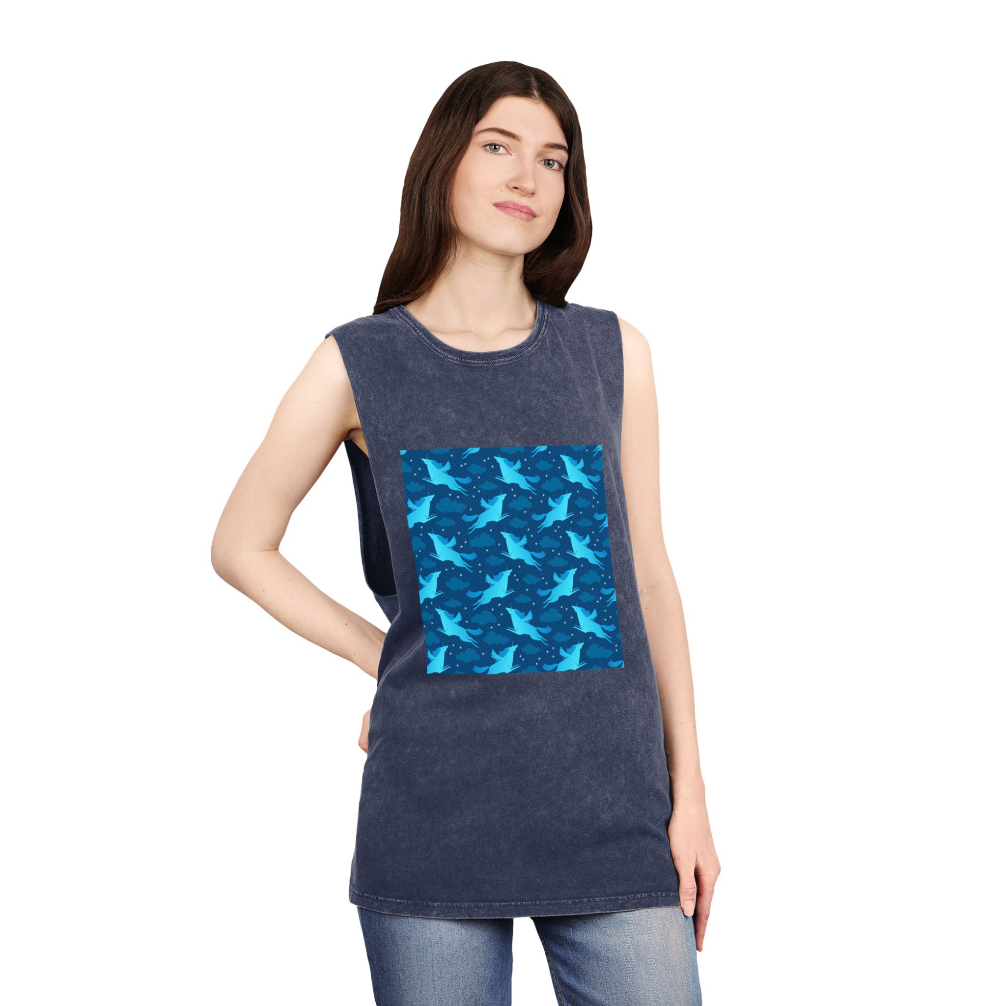 Unicorn V510 Unisex Stonewash Tank Top - Image 16