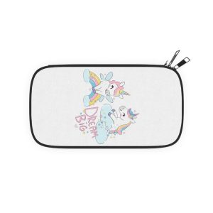 Cute Funny Unicorns Rainbow Beautiful Trend Baby Print Vector Illustration Dream Big Letters Passport Wallet