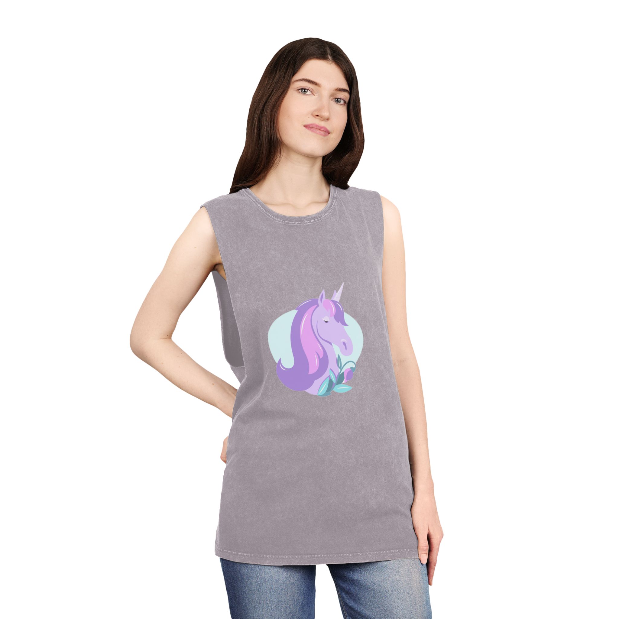 Unicorn V330 Unisex Stonewash Tank Top - Image 20