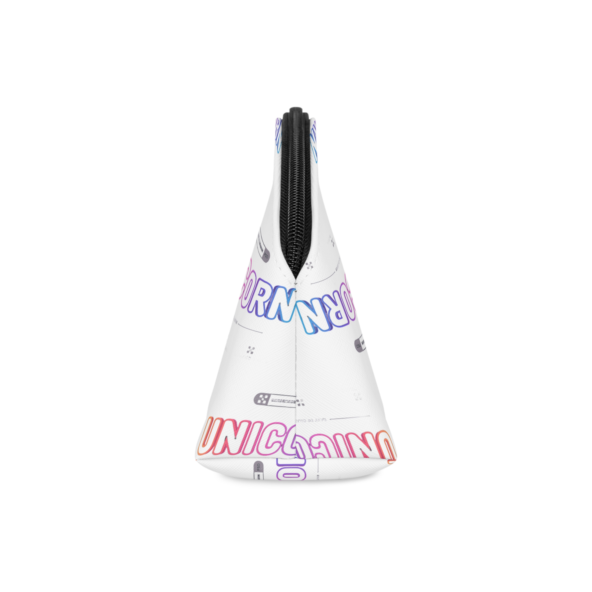 Unicorn Editable Text Effect Font Style Makeup Bag - Image 4