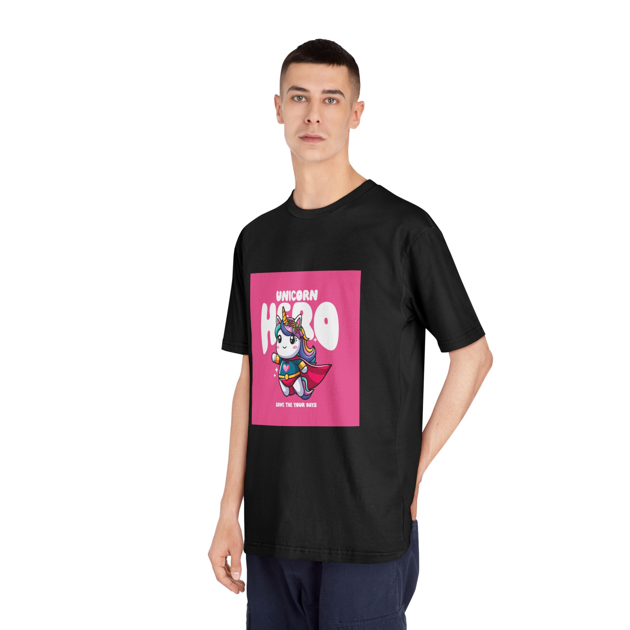 Unicorn Hero Unisex Classic Crewneck T Shirt - Image 8