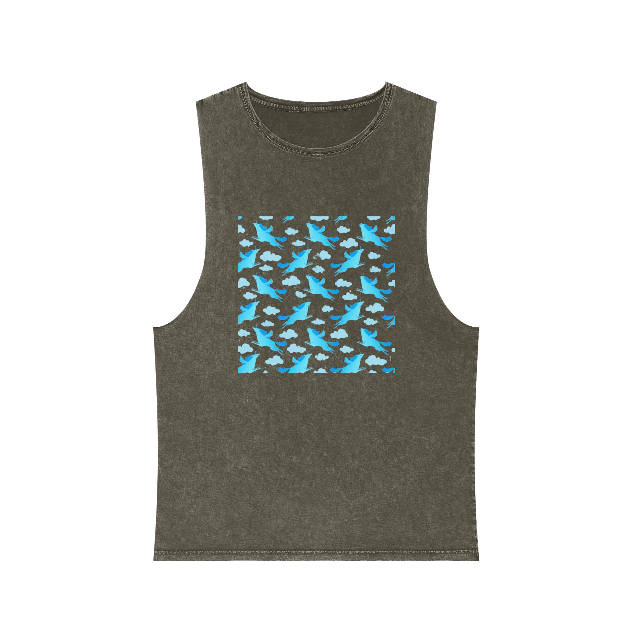 Unicorn V511 Unisex Stonewash Tank Top - Image 5