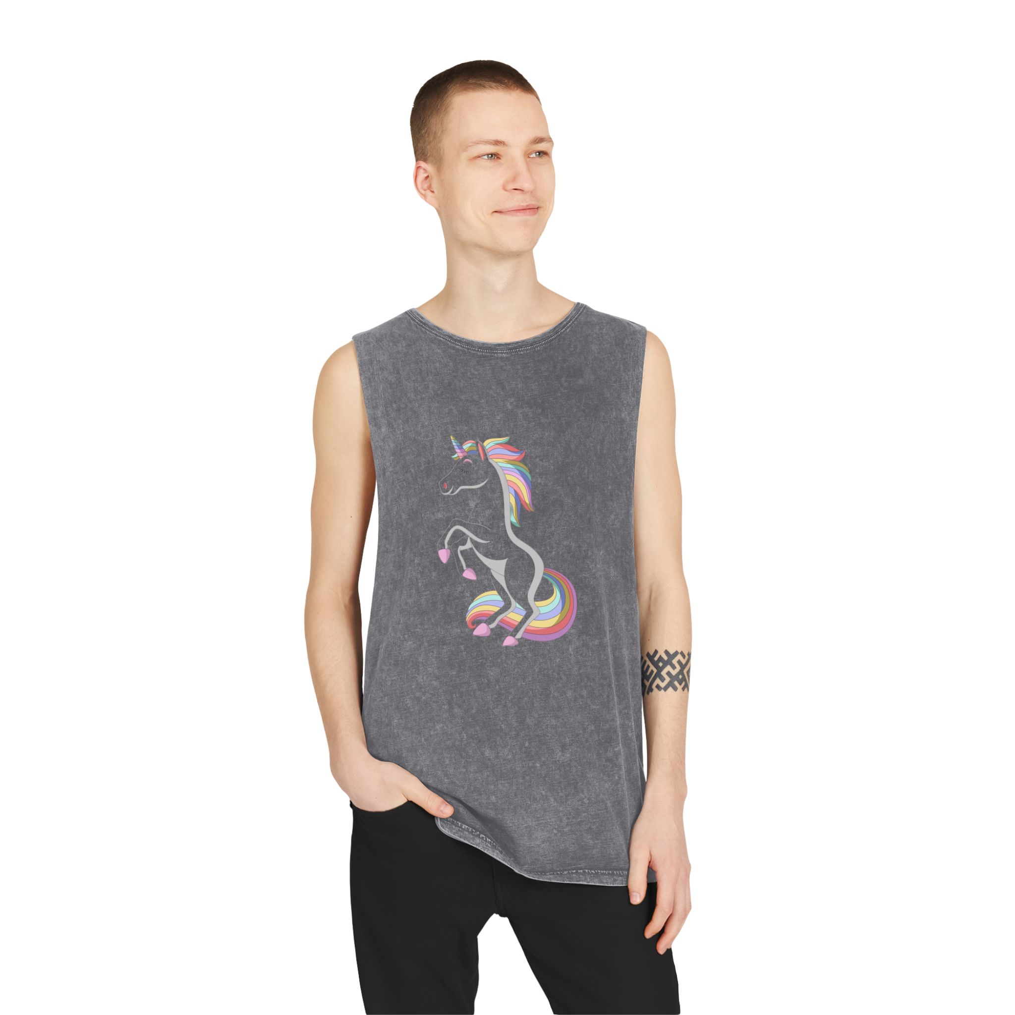 Unicorn V362 Unisex Stonewash Tank Top - Image 11