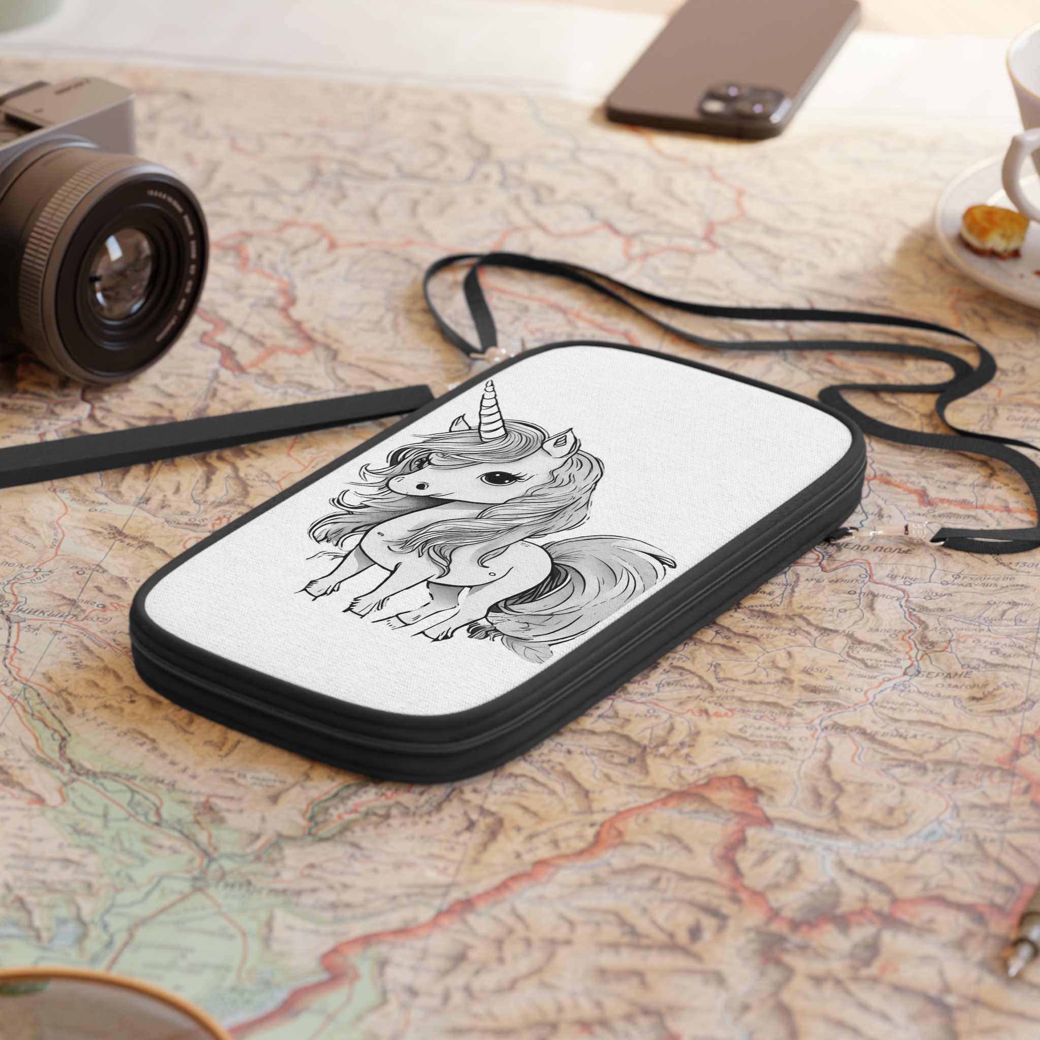 Magical Unicorn Art Kids Passport Wallet - Image 4