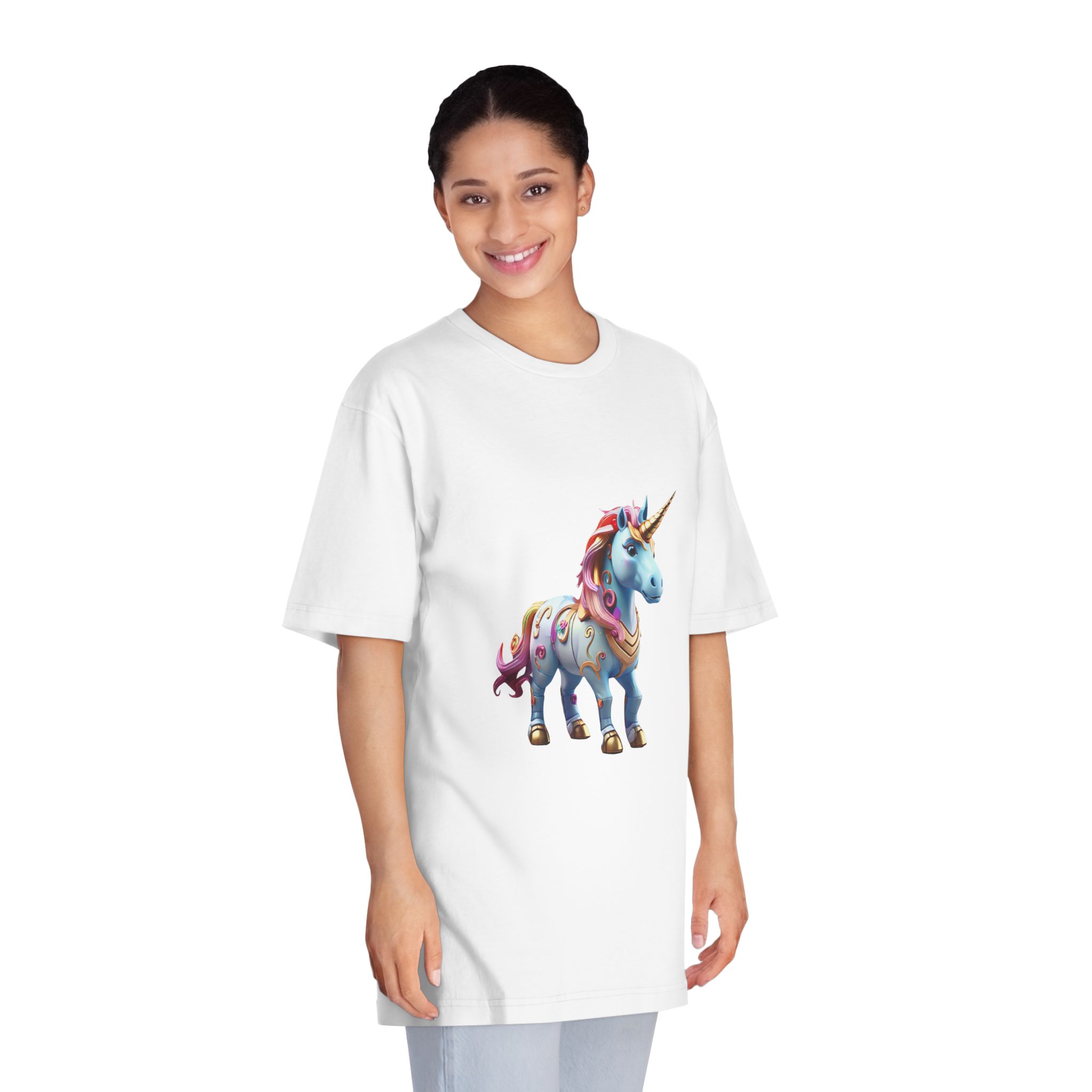 Unicorns 279 Unisex Classic Crewneck T Shirt - Image 3