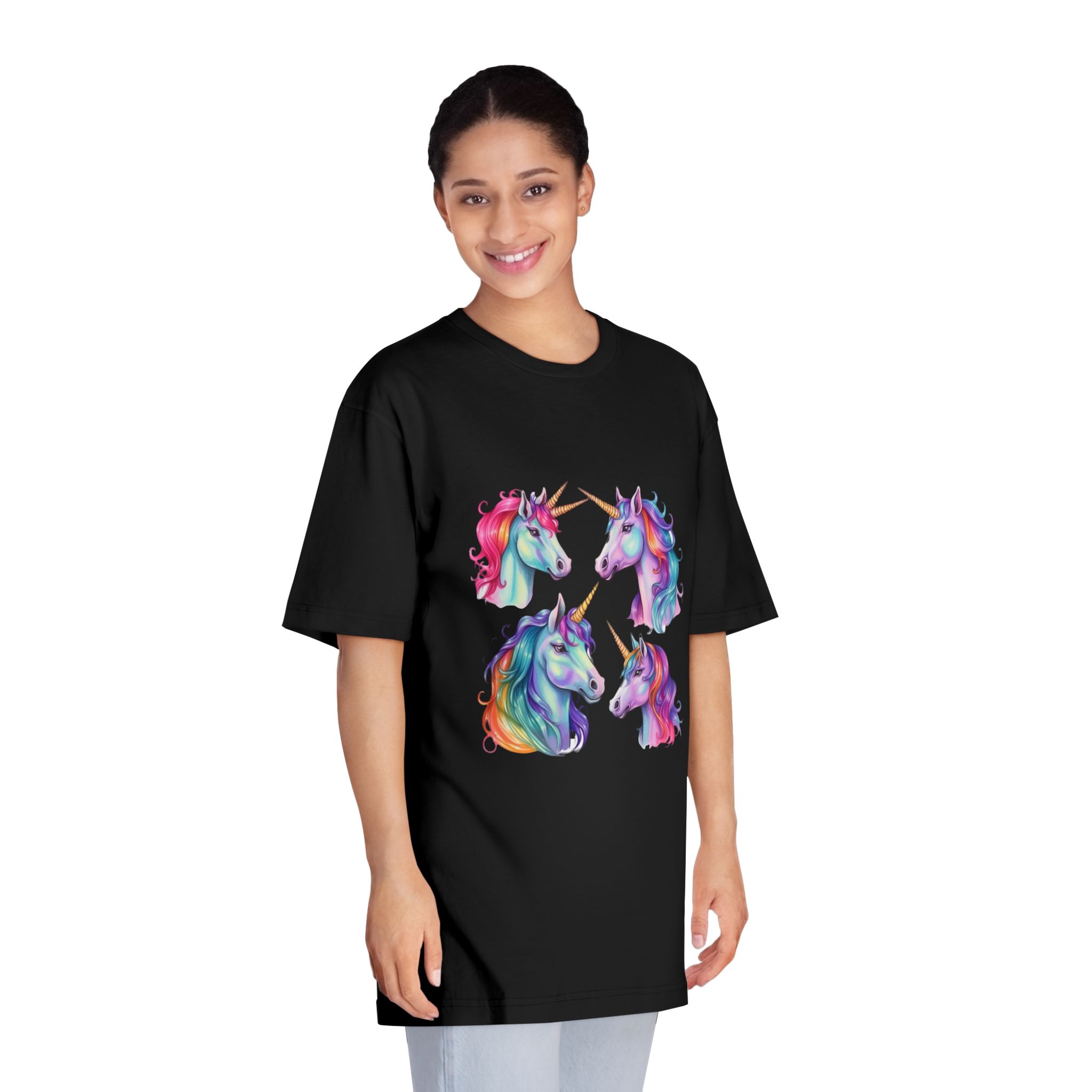 Unicorns 203 Unisex Classic Crewneck T Shirt - Image 7