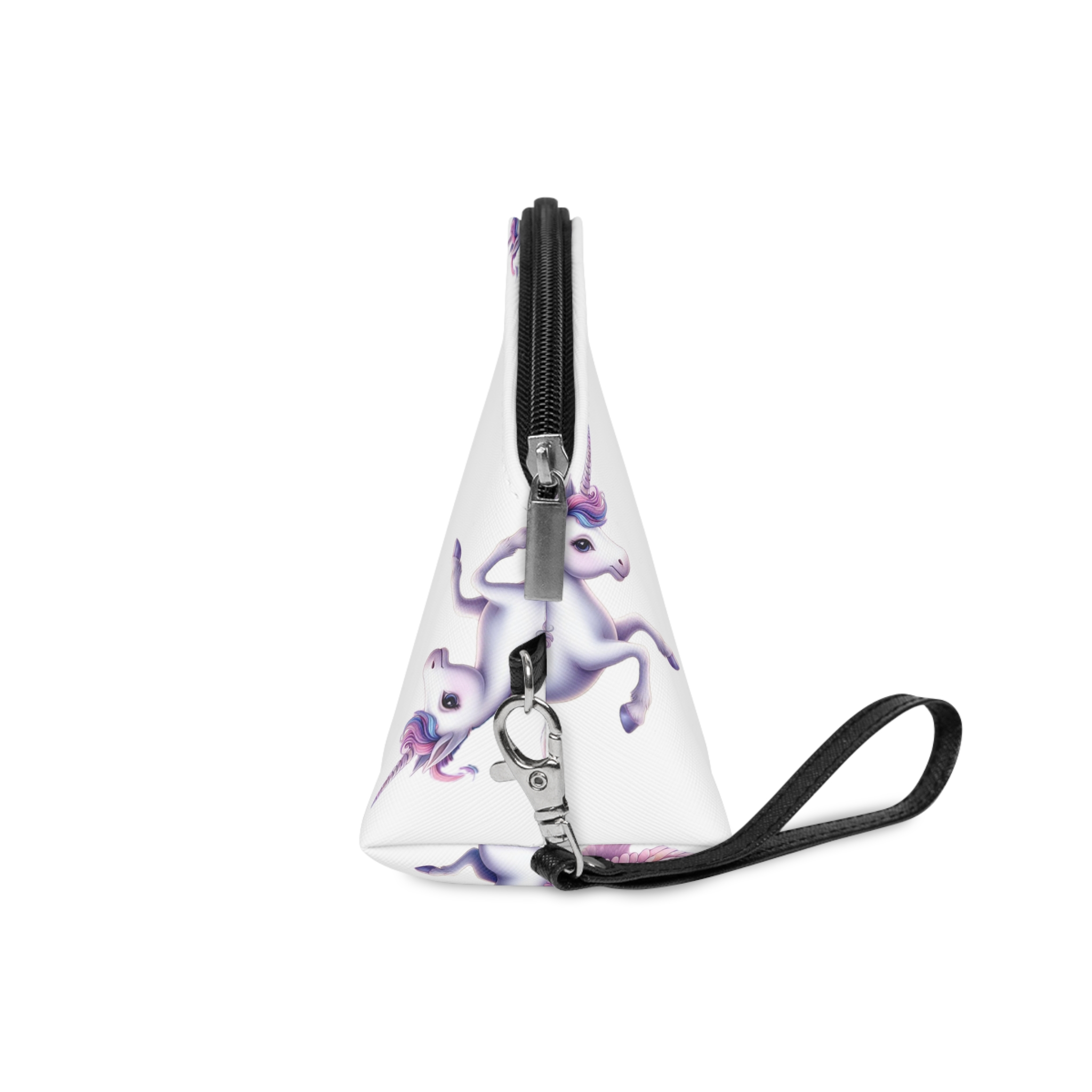 Beautiful Unicorn Running Magical Meadow Unicorn Background Images Whimsical Unicorn (41) Makeup Bag - Image 3