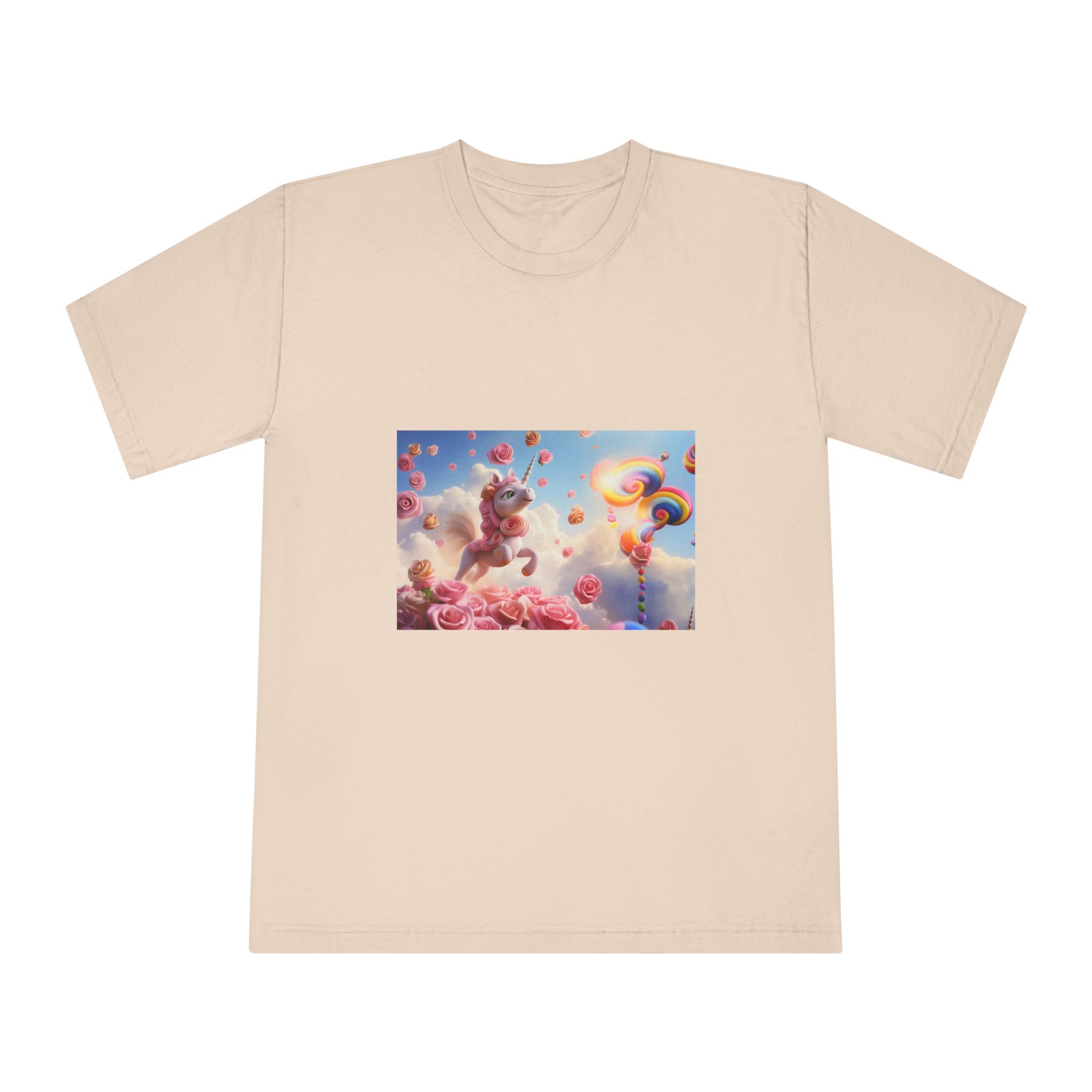 There Is Unicorn That Is Flying Through Air With Roses Generative Ai Unisex Classic Crewneck T Shirt - Image 9