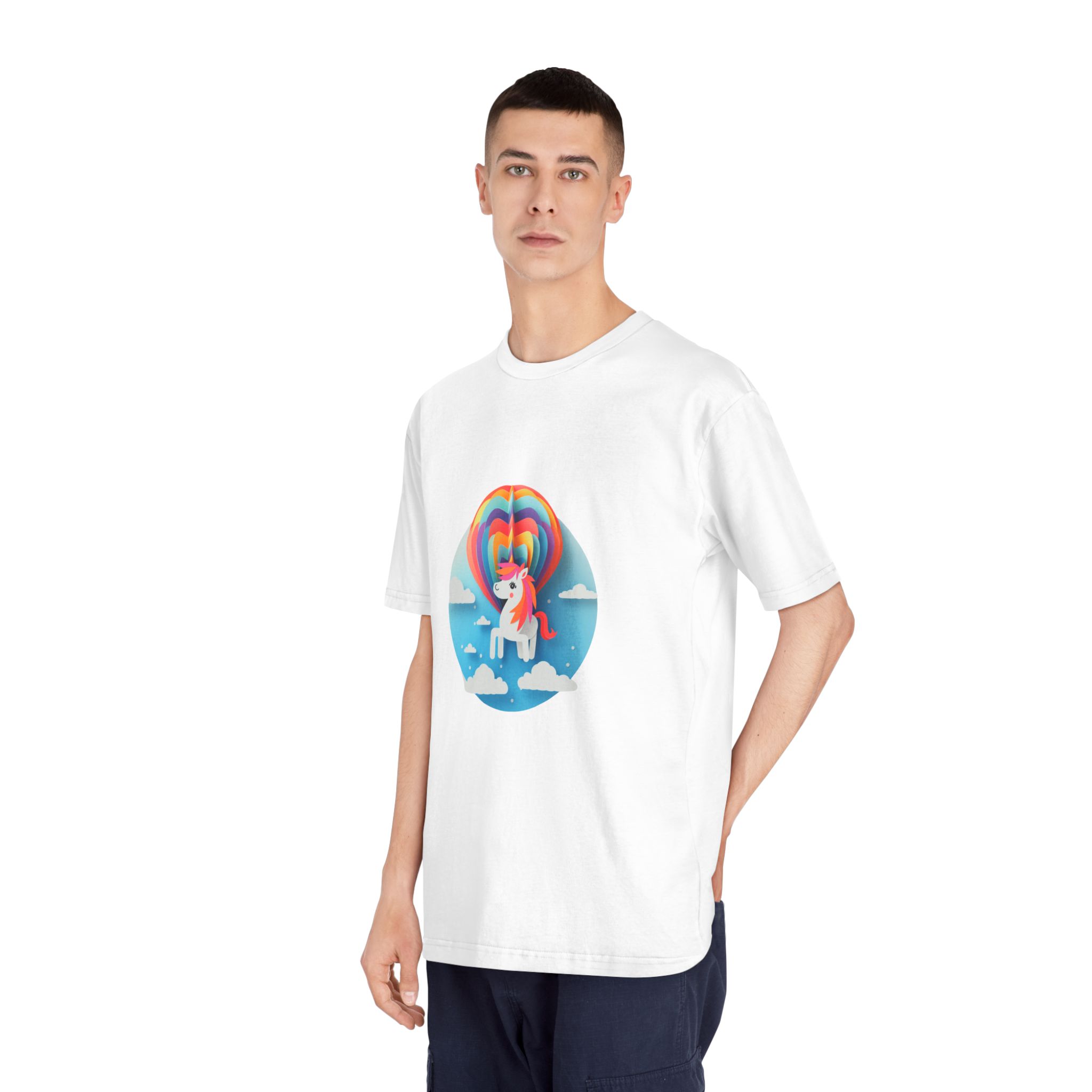 Unicorns 346 Unisex Classic Crewneck T Shirt - Image 4
