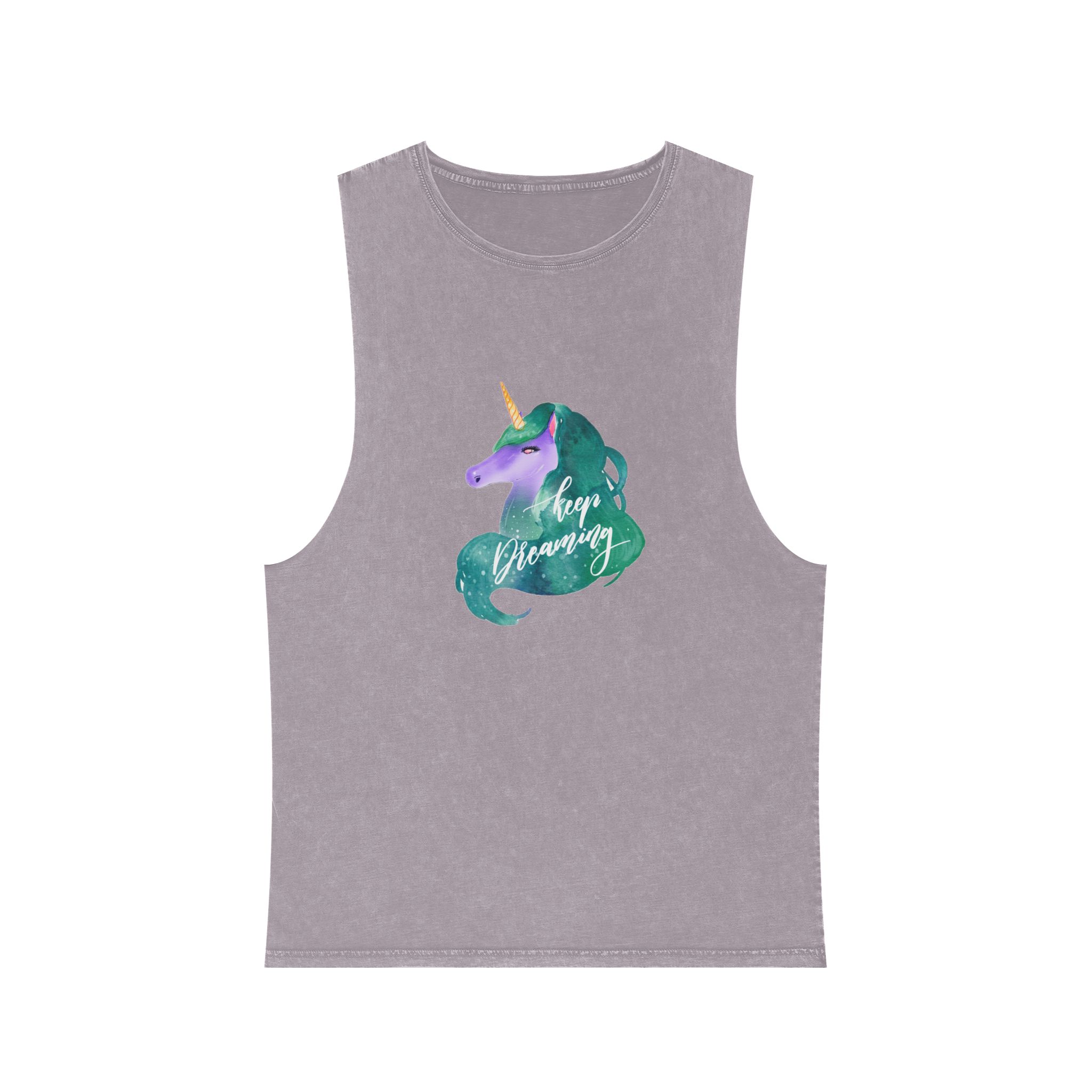 Unicorn V47 Unisex Stonewash Tank Top - Image 17