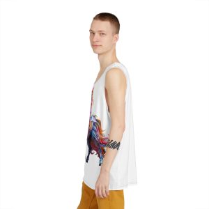 Colorful 3d Mythical Unicorn (4) Mens Tank Aop
