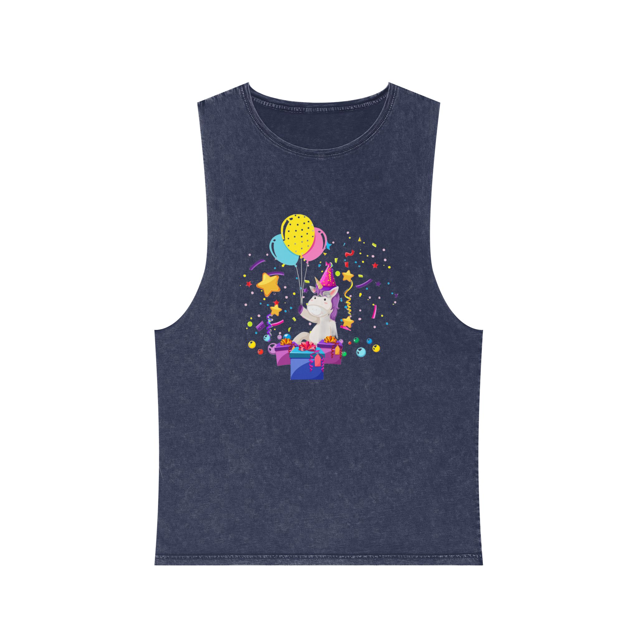 Unicorn V157 Unisex Stonewash Tank Top - Image 13