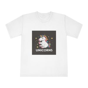 Cute Unicorn Illustration T Shirt Design Unicorn Vector Unicorn Princess Cartoon Vector Unisex Classic Crewneck T Shirt