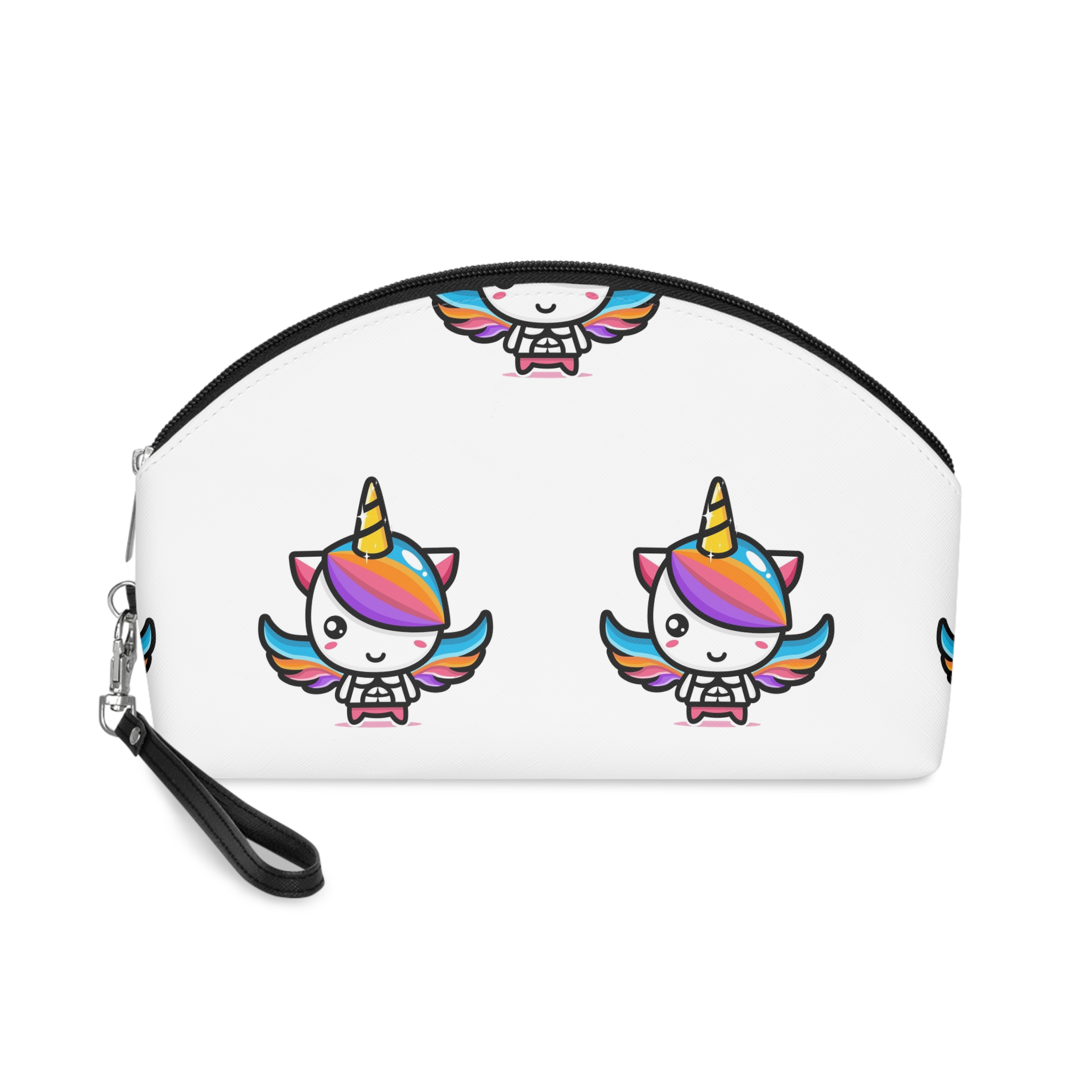 Cute Unicorn Mascot Design (4) Makeup Bag