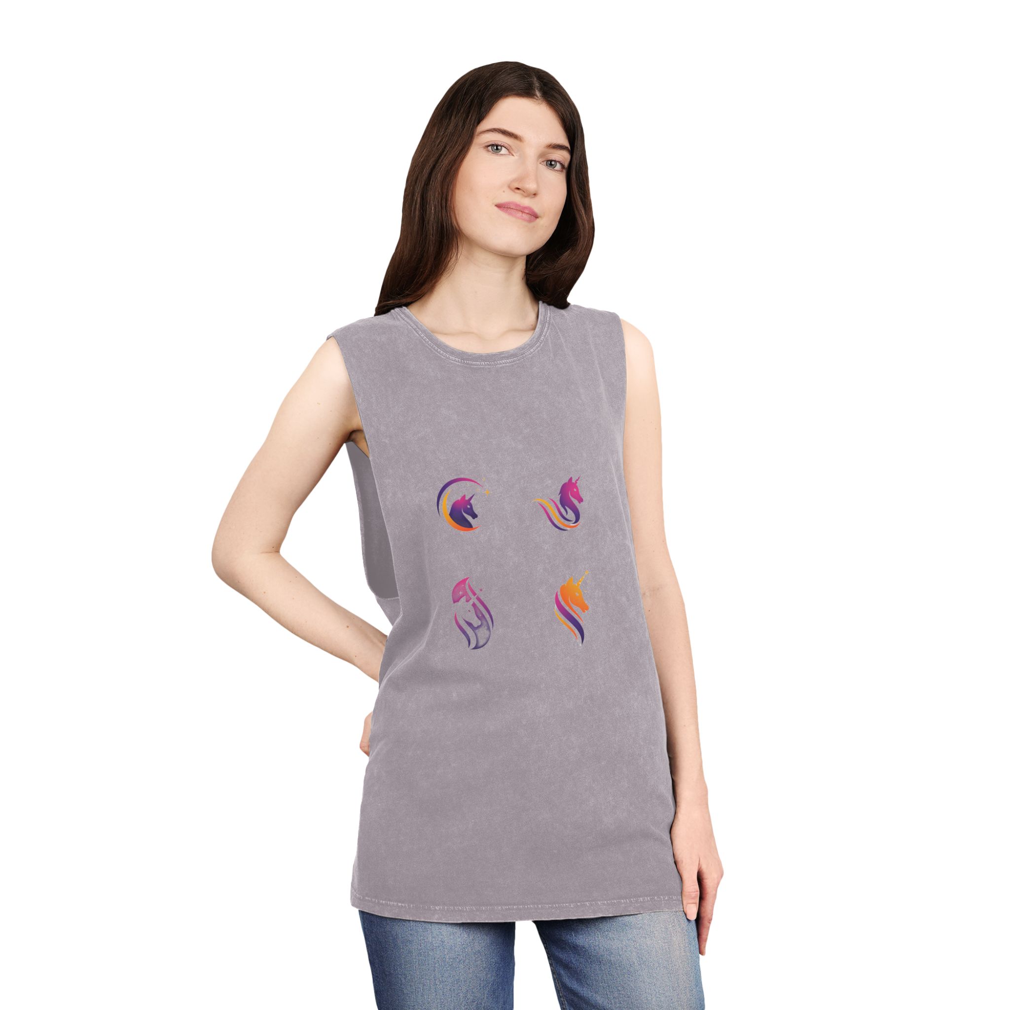 Unicorn V465 Unisex Stonewash Tank Top - Image 20
