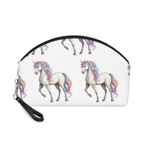 Fantasy Unicorn Isolated White Background (1) Makeup Bag